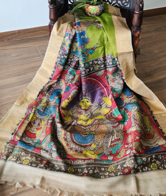 KALAMKARI SILK SAREE - MA SARASWATI