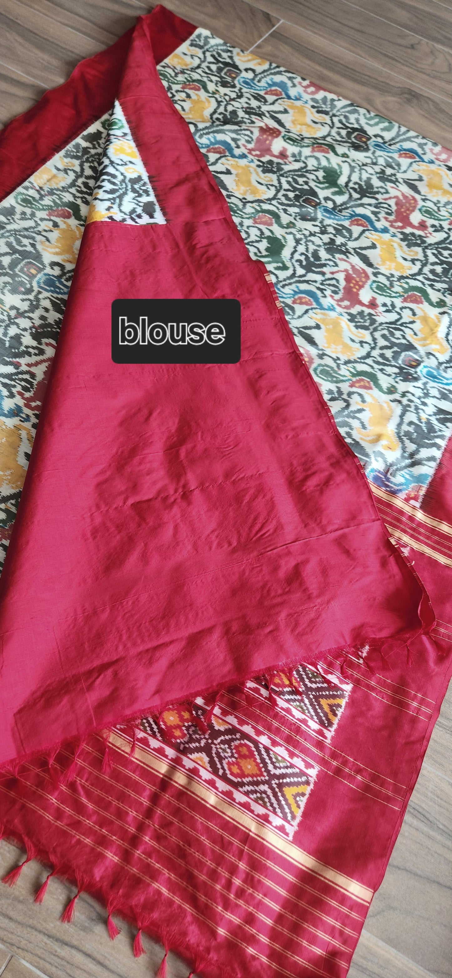 IKAT PATOLA SILK SAREE - Jungle Book