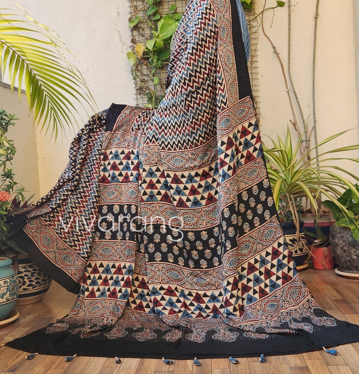 AJRAKH SILK SAREE