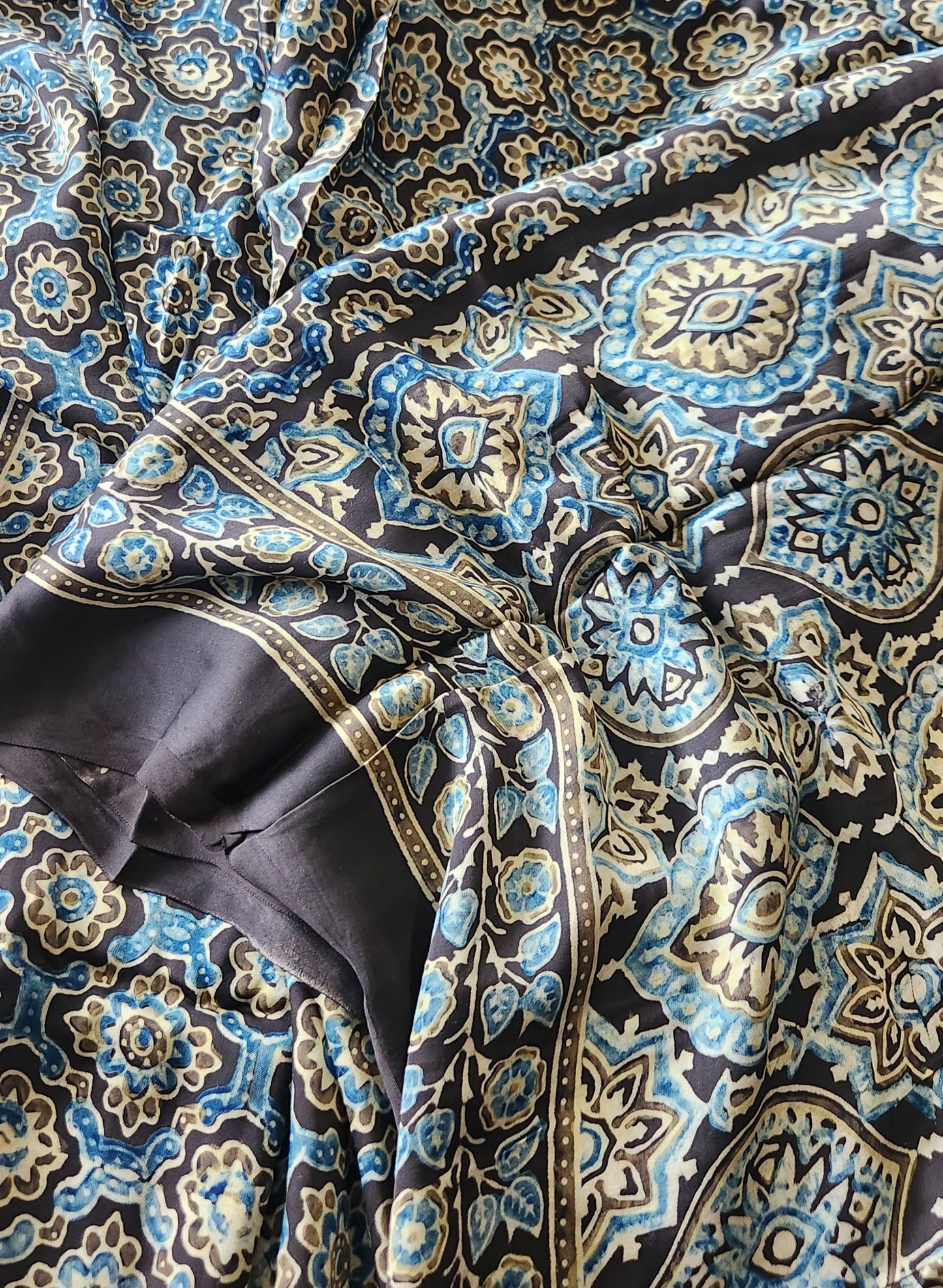 Ajrakh saree silksaree office sarees