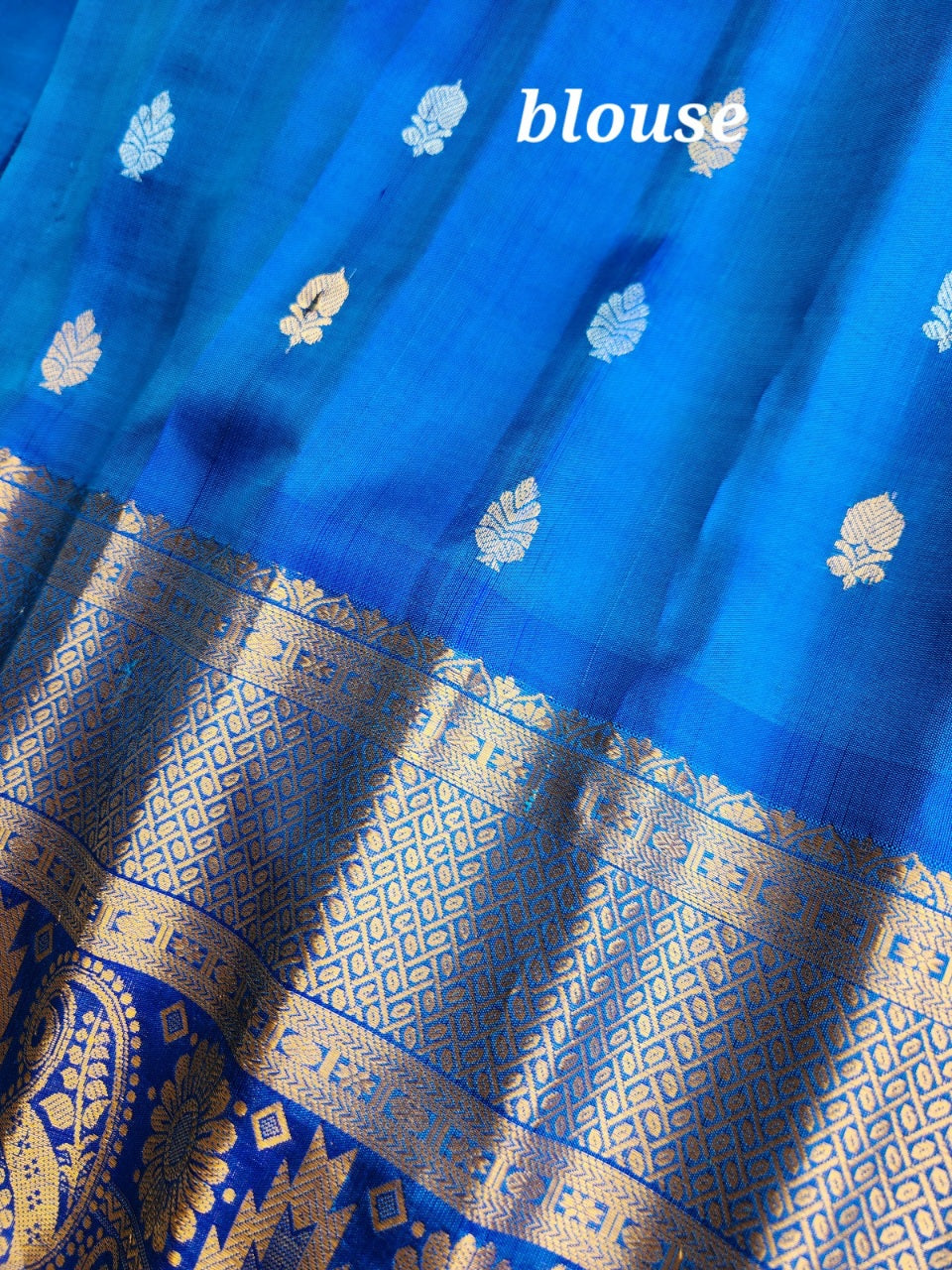 Gadwal saree handloom saree green saree Blue saree wedding saree