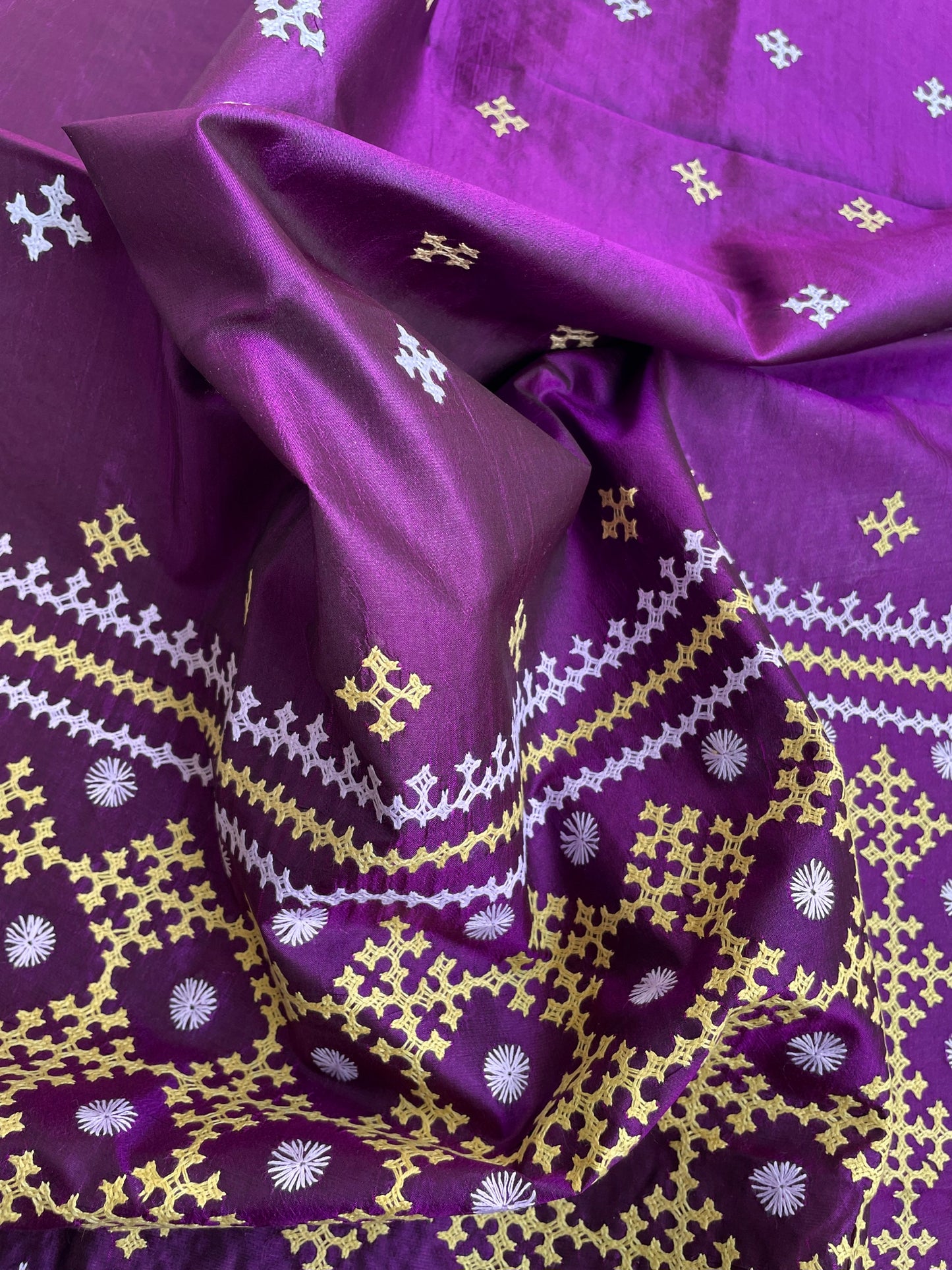 KUTCHWORK SILK DUPATTA