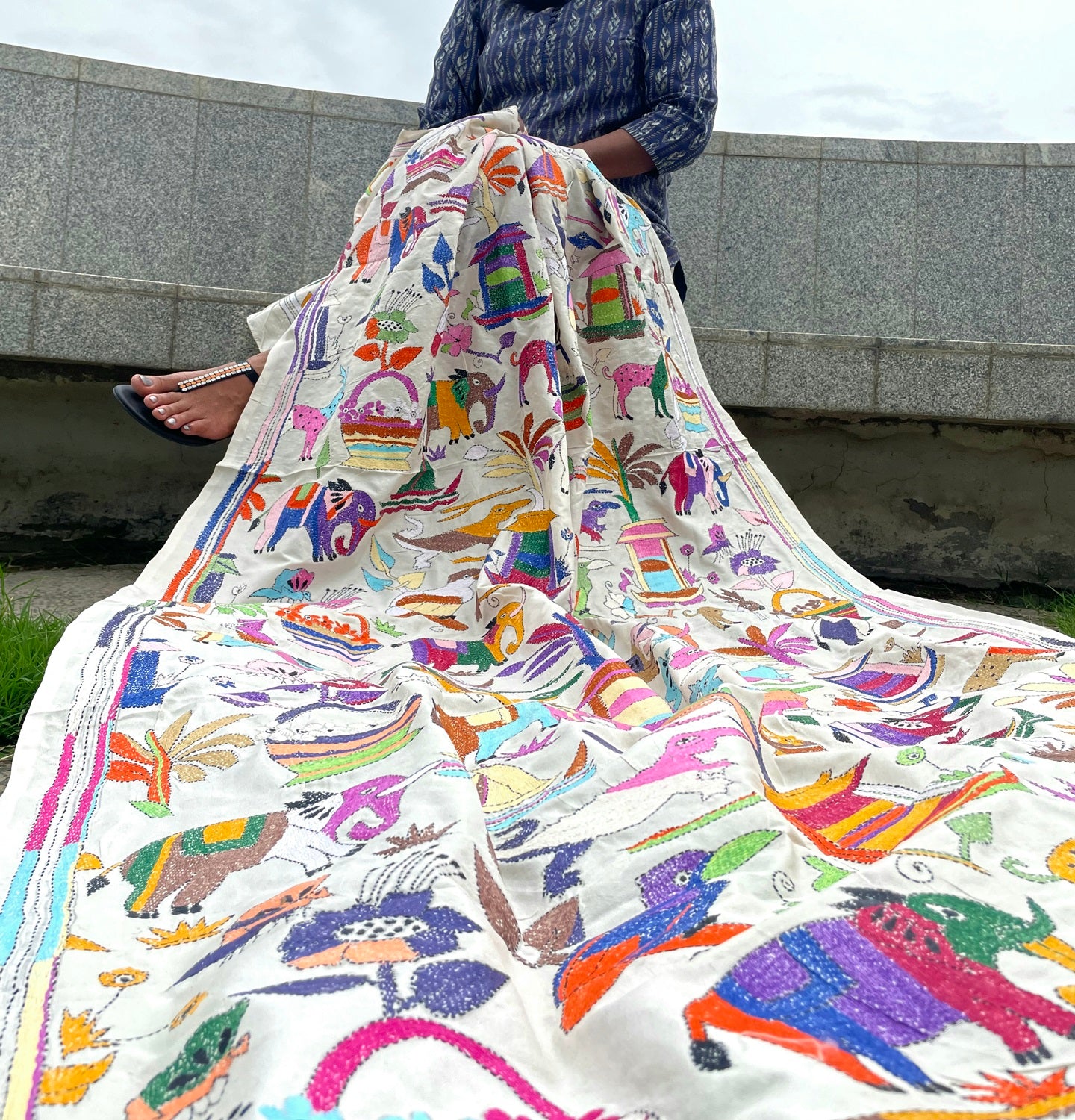JUNGLE BOOK KANTHA DUPATTA