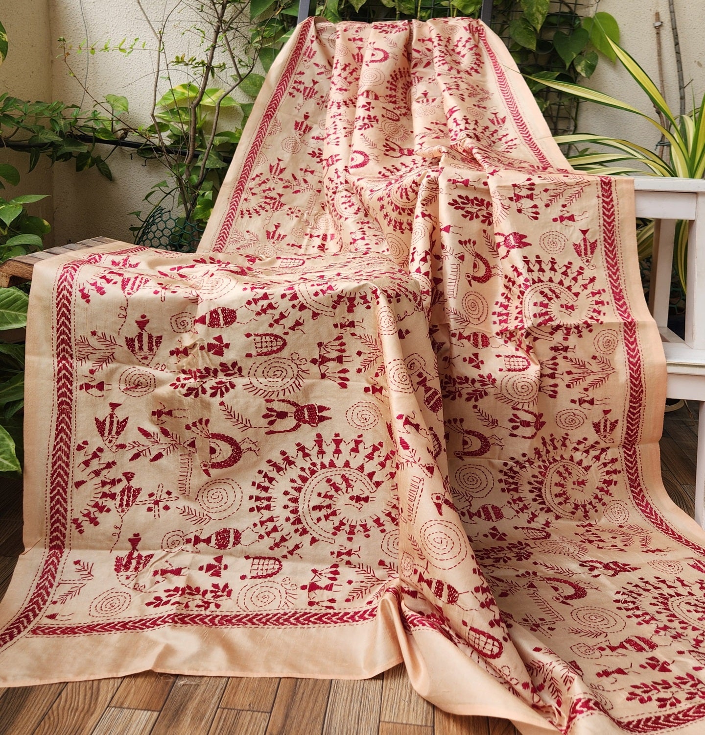 WARLI KANTHA DUPATTA