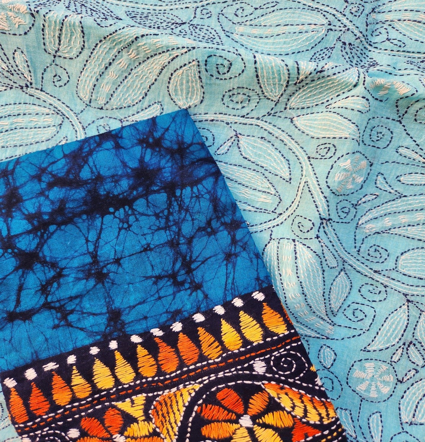 KANTHA COTTON SAREE