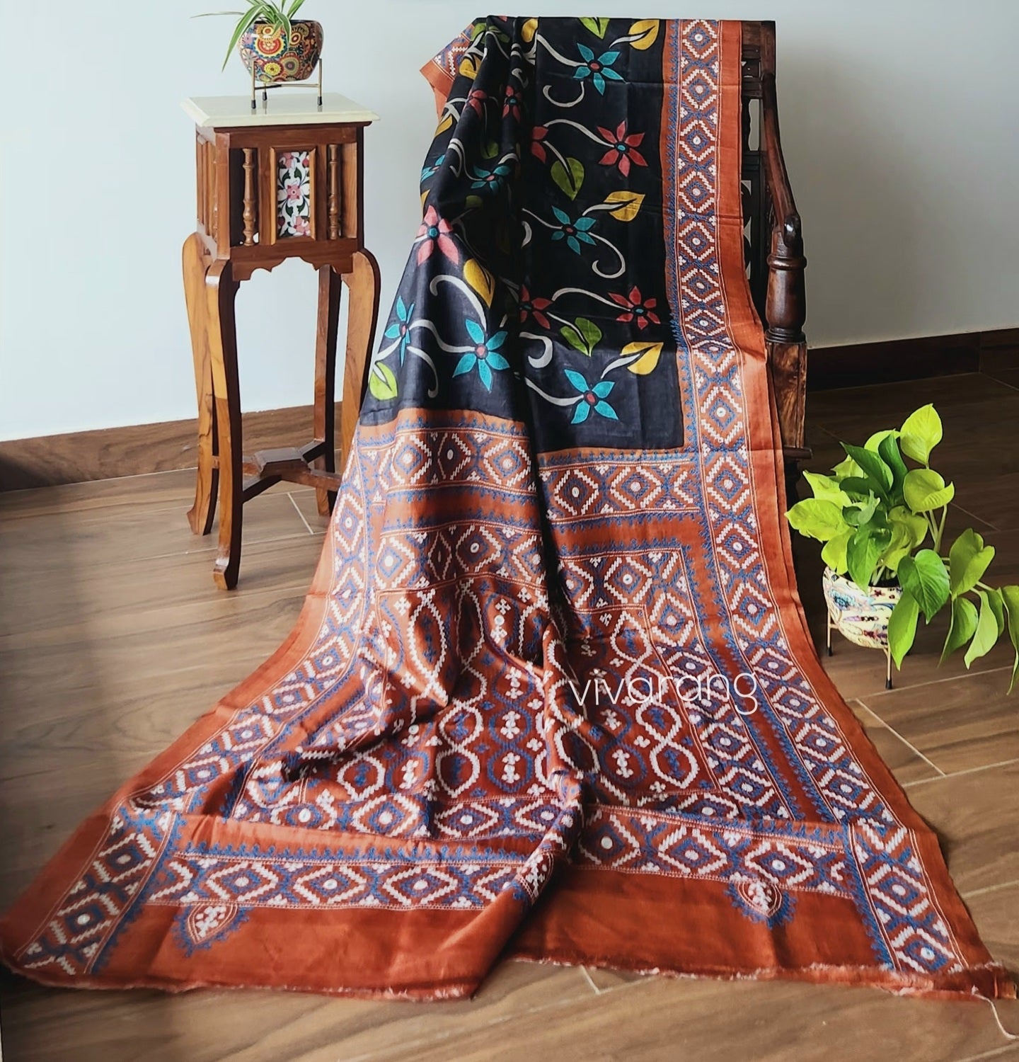 Kutchwork saree designer saree wedding shopping silksarees gift for wife