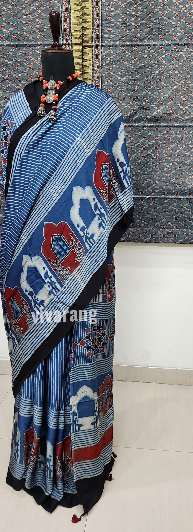 AJRAKH SILK SAREE