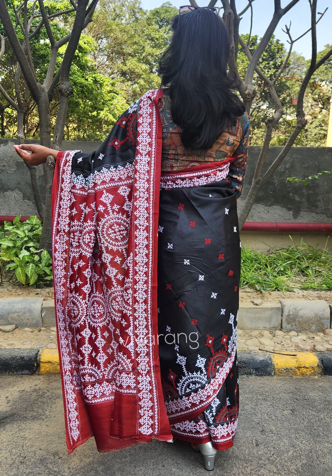 DESIGNER KUTCHWORK SILK SAREE