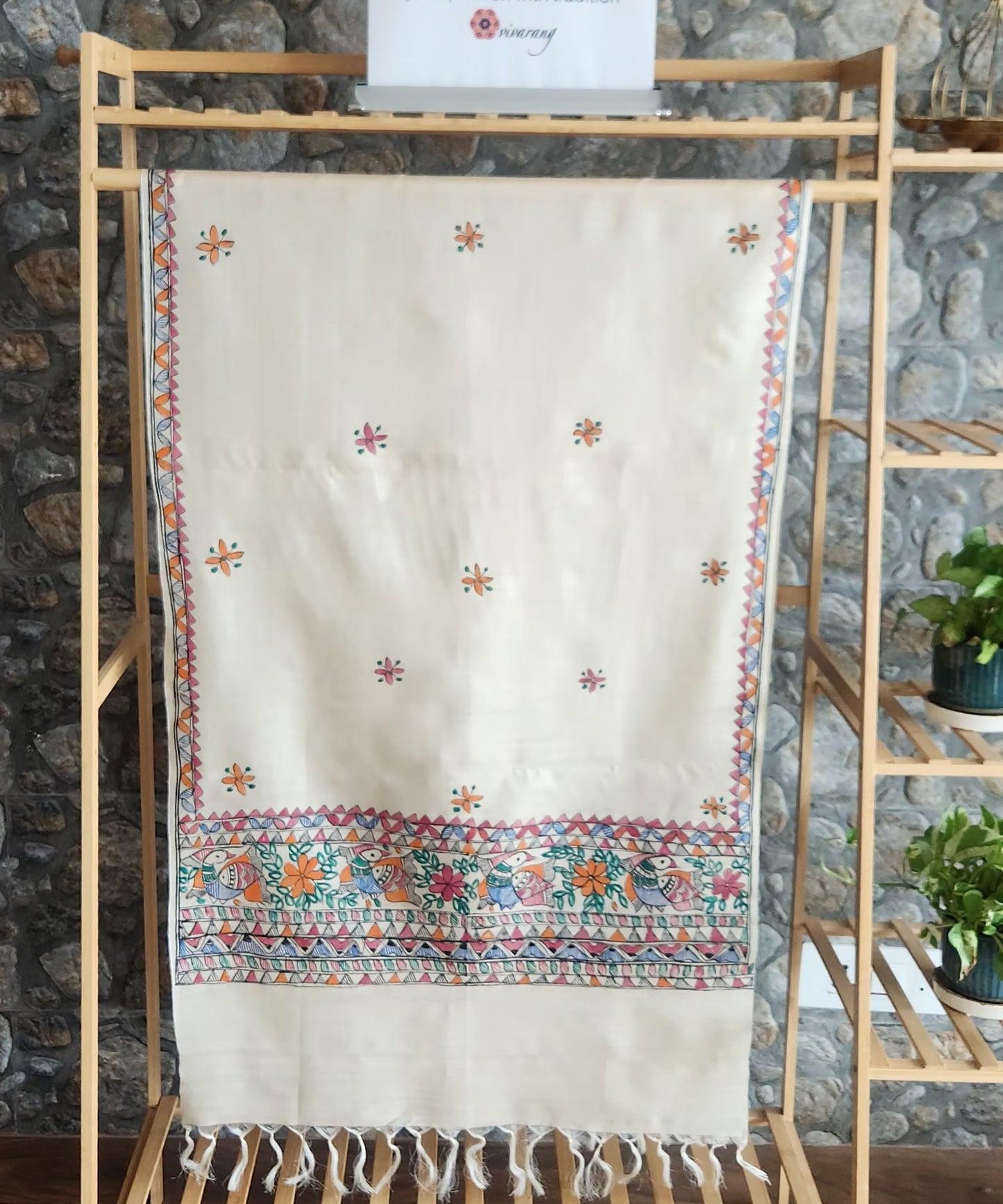Madhubani stole handmade gifts wedding return favors handmade corporate gifts gifting solutions