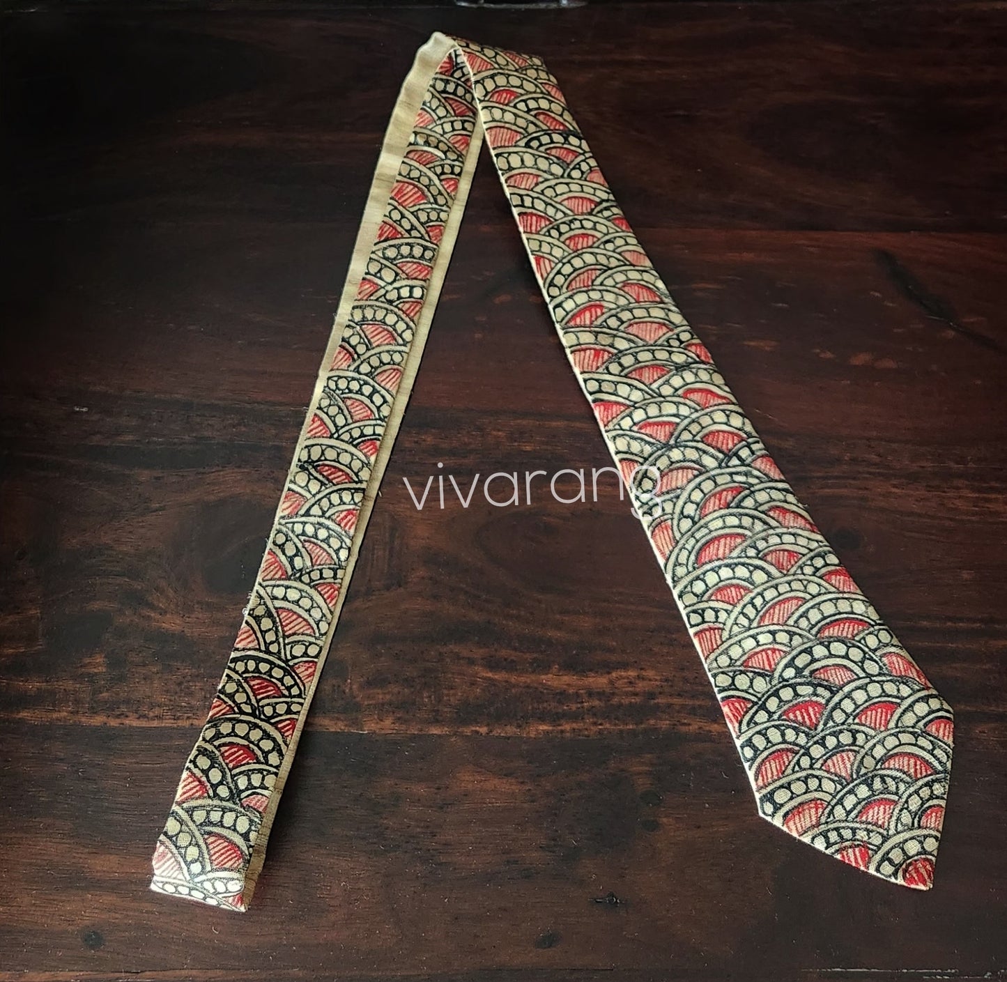 Madhubani tie handpainted tie corporate gifts wedding gift tie for bridegroom