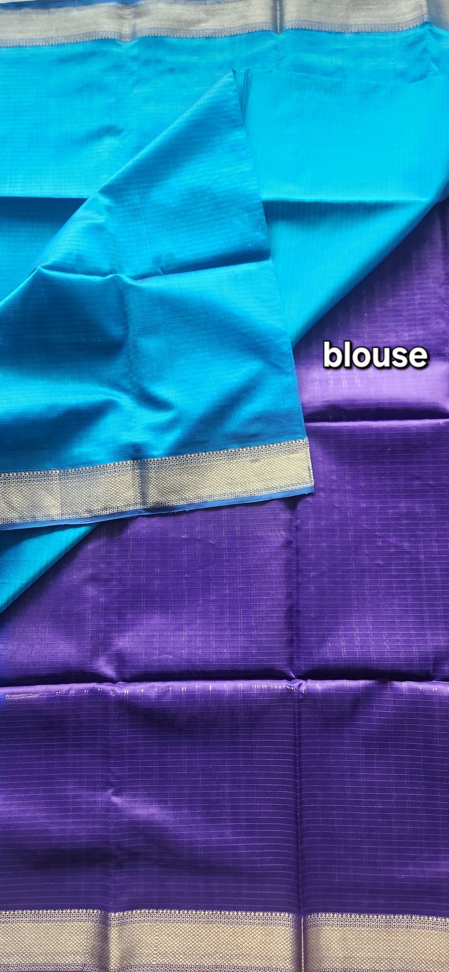 Maheshwari saree blue saree Peacock color saree saree for office saree as wedding returngift