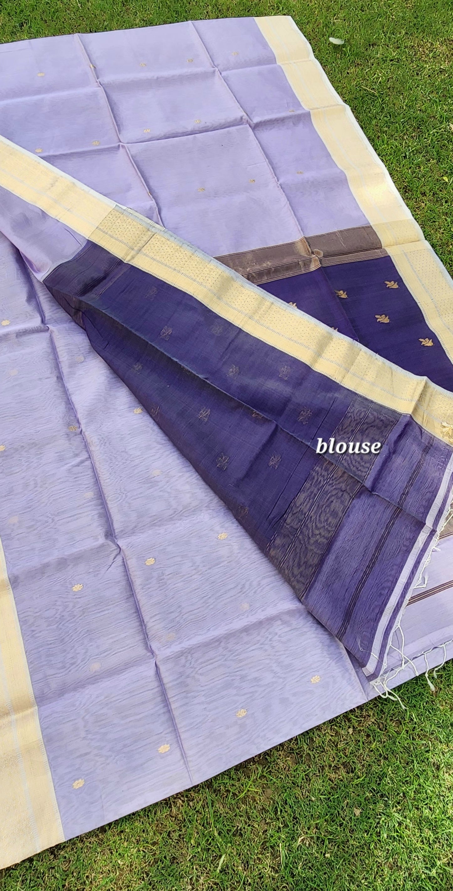 Maheshwari saree handloom saree Mauve saree summer saree officewear saree