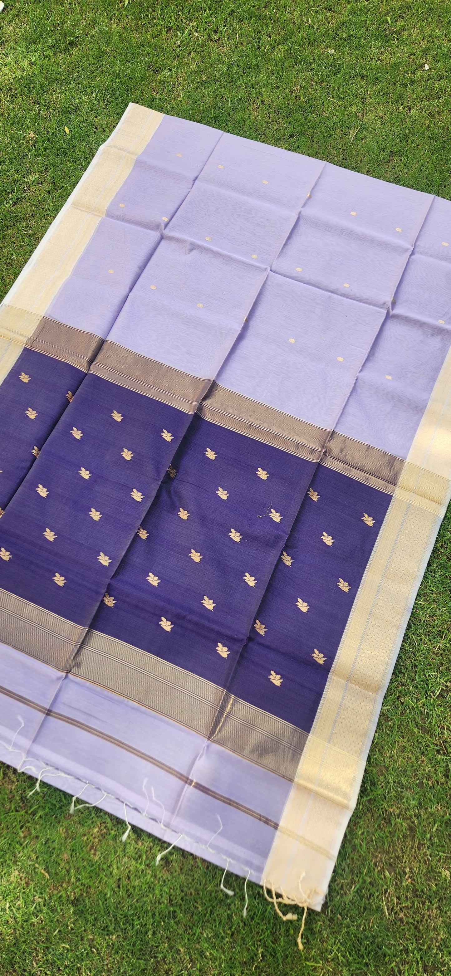 Maheshwari saree handloom saree Mauve saree summer saree officewear saree