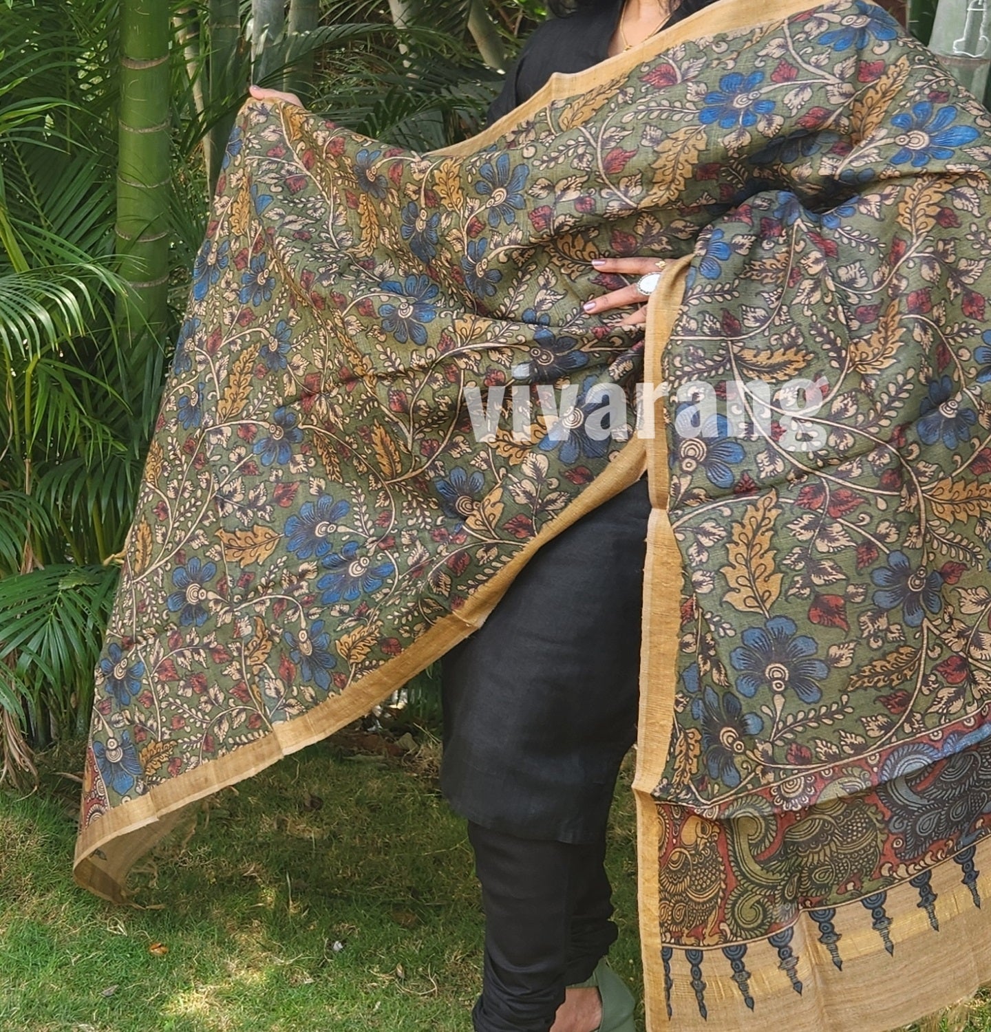 KALAMKARI SILK DUPATTA