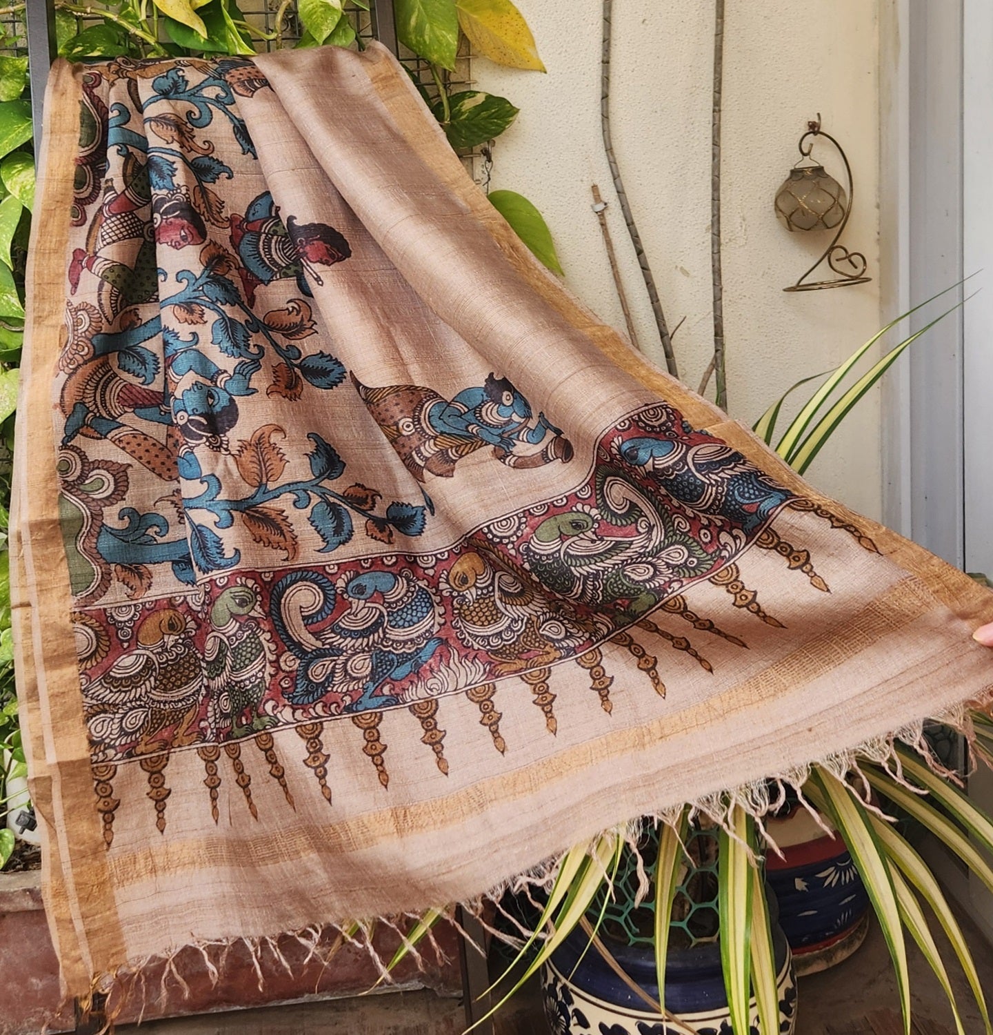 KALAMKARI SILK DUPATTA