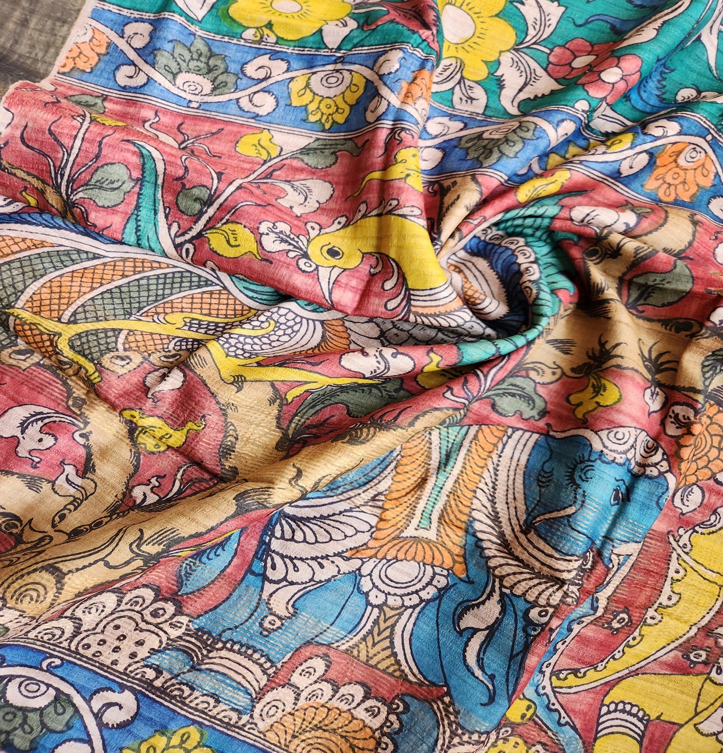 KALAMKARI SILK SAREE - Prakarti