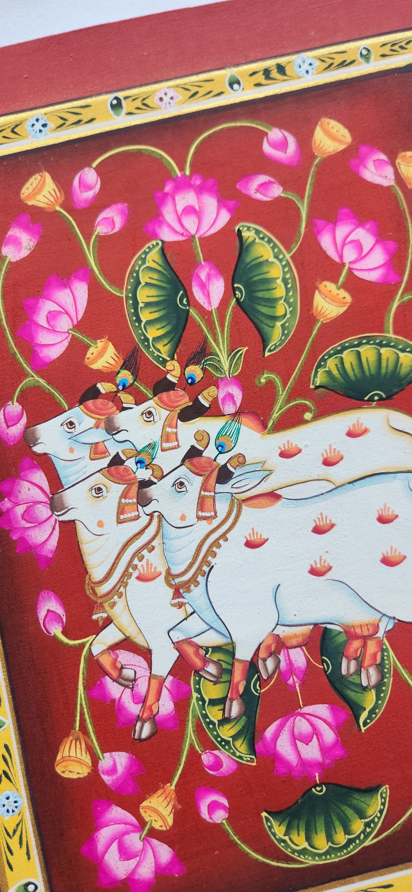 Pichwai painting wall painting cows painting