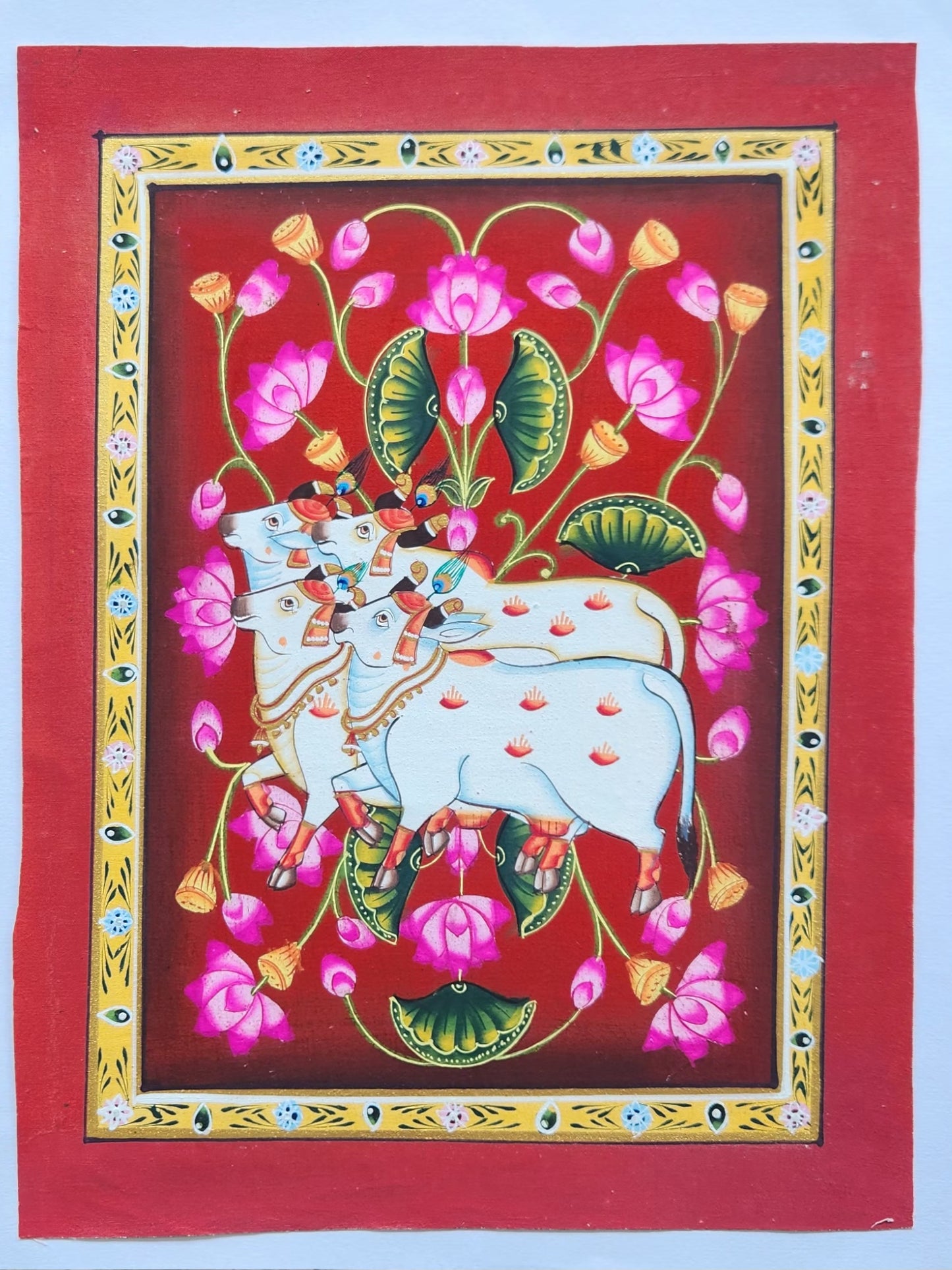 Pichwai painting wall painting cows painting