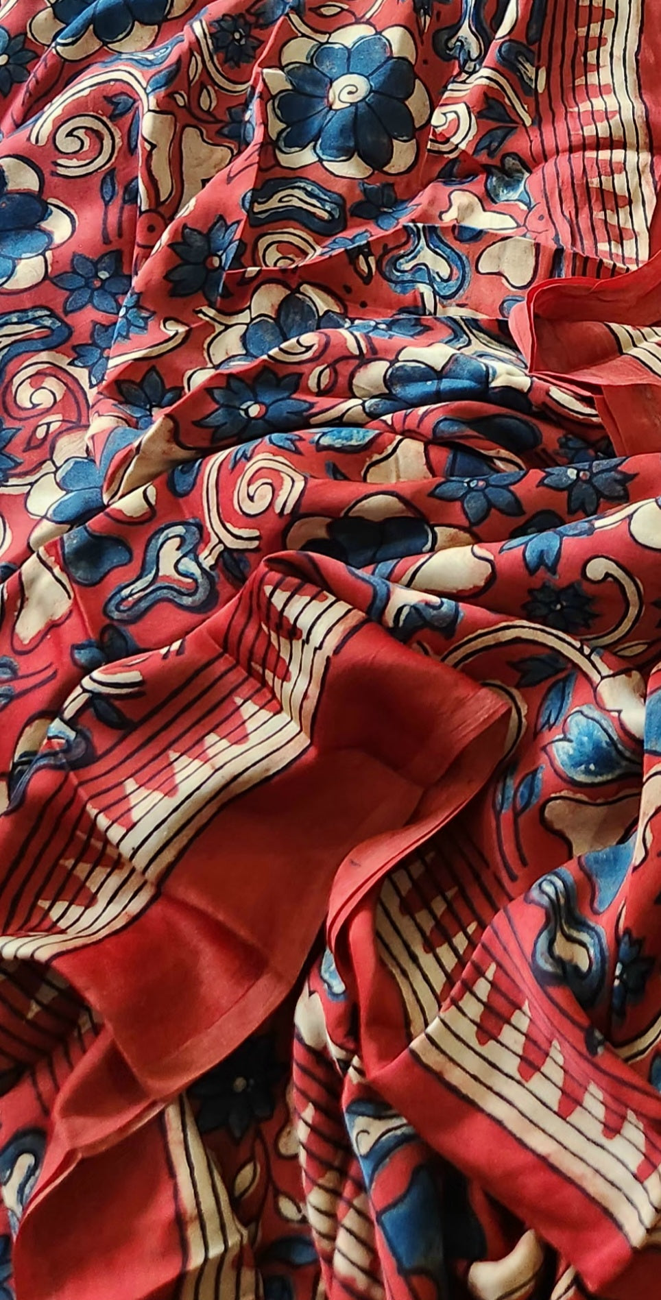 Anniversary gift Birthday gift saree 50th birthday Ajrakh saree