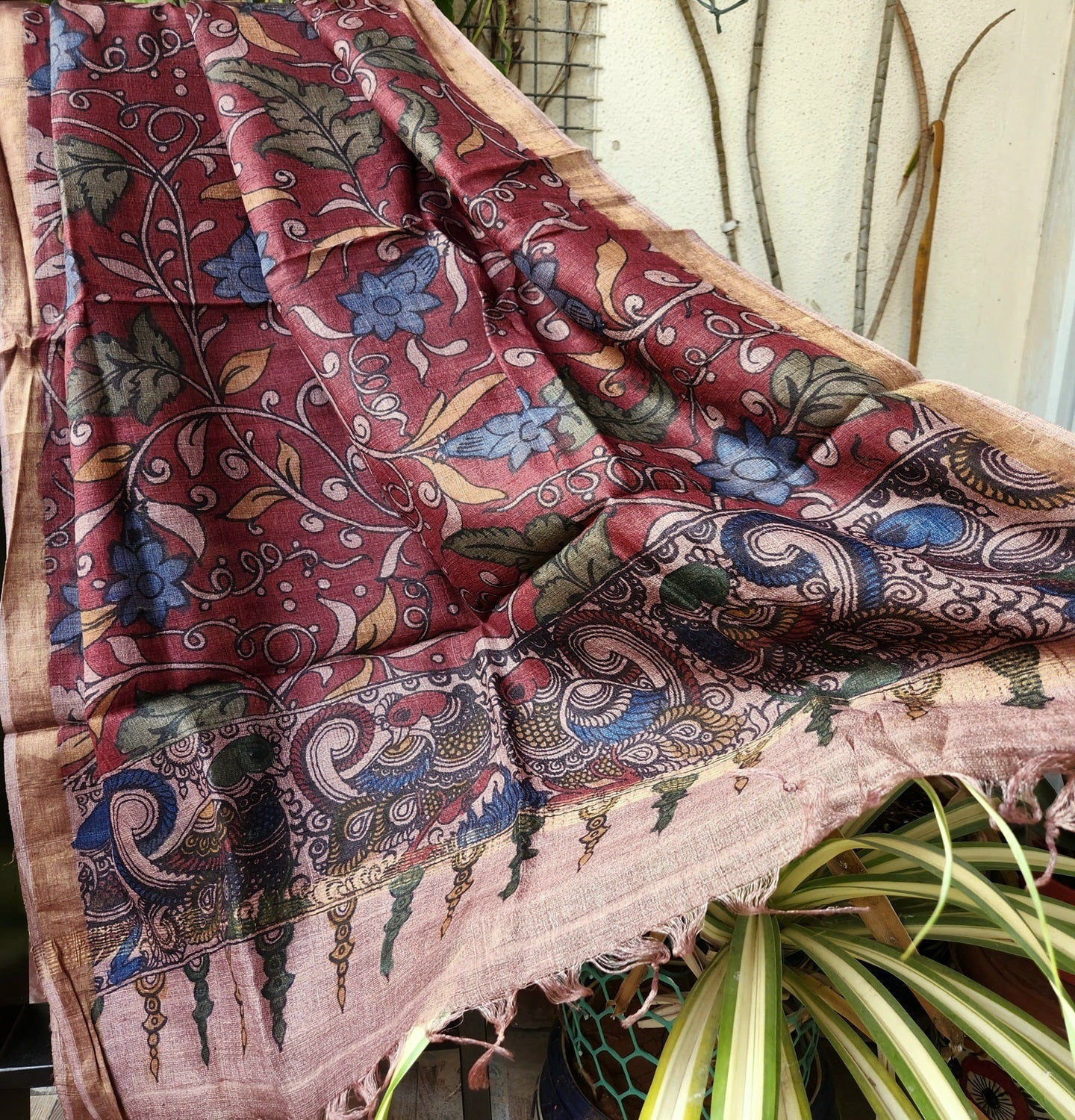 KALAMKARI SILK DUPATTA