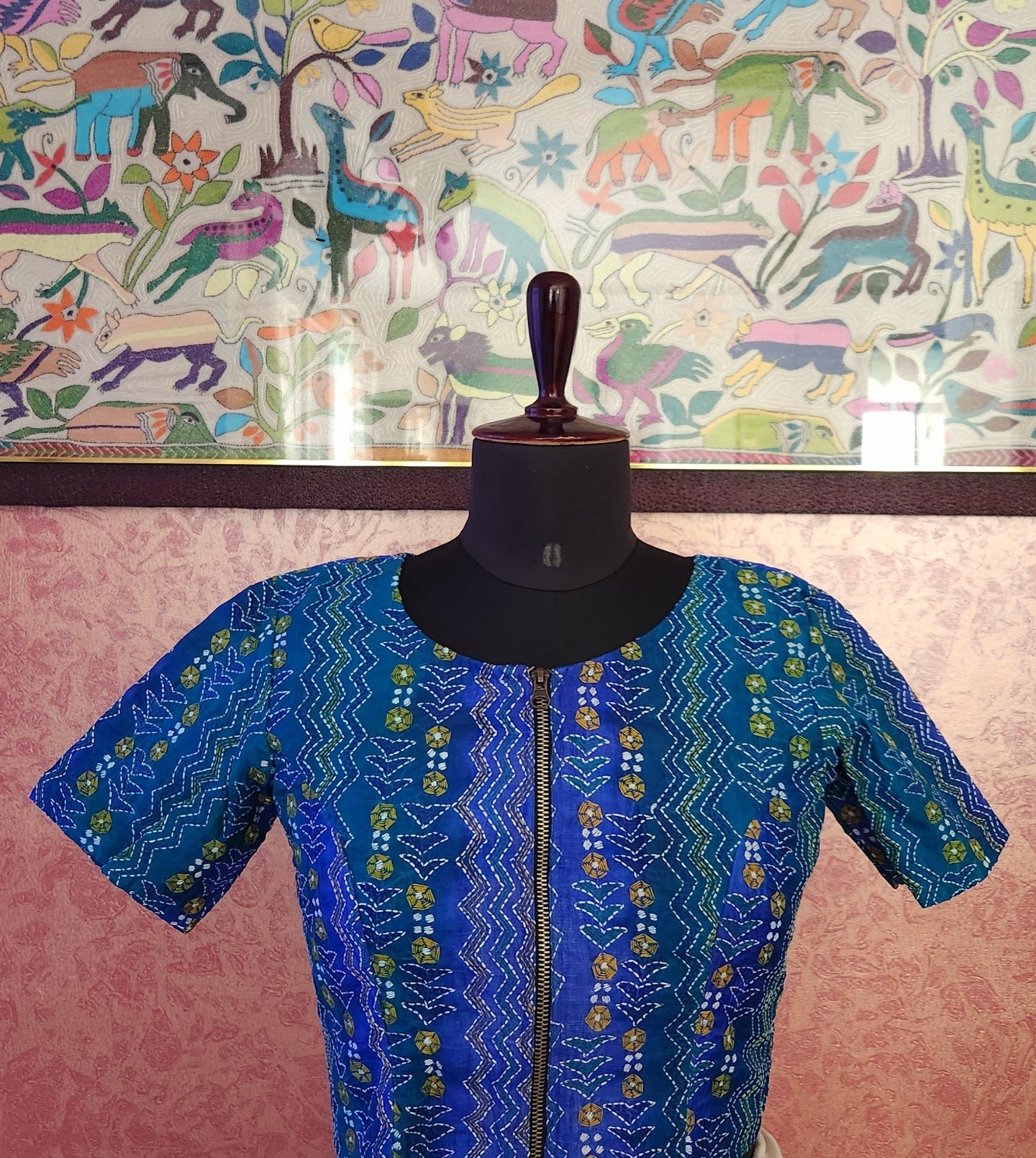 Saree and Stitched Blouse