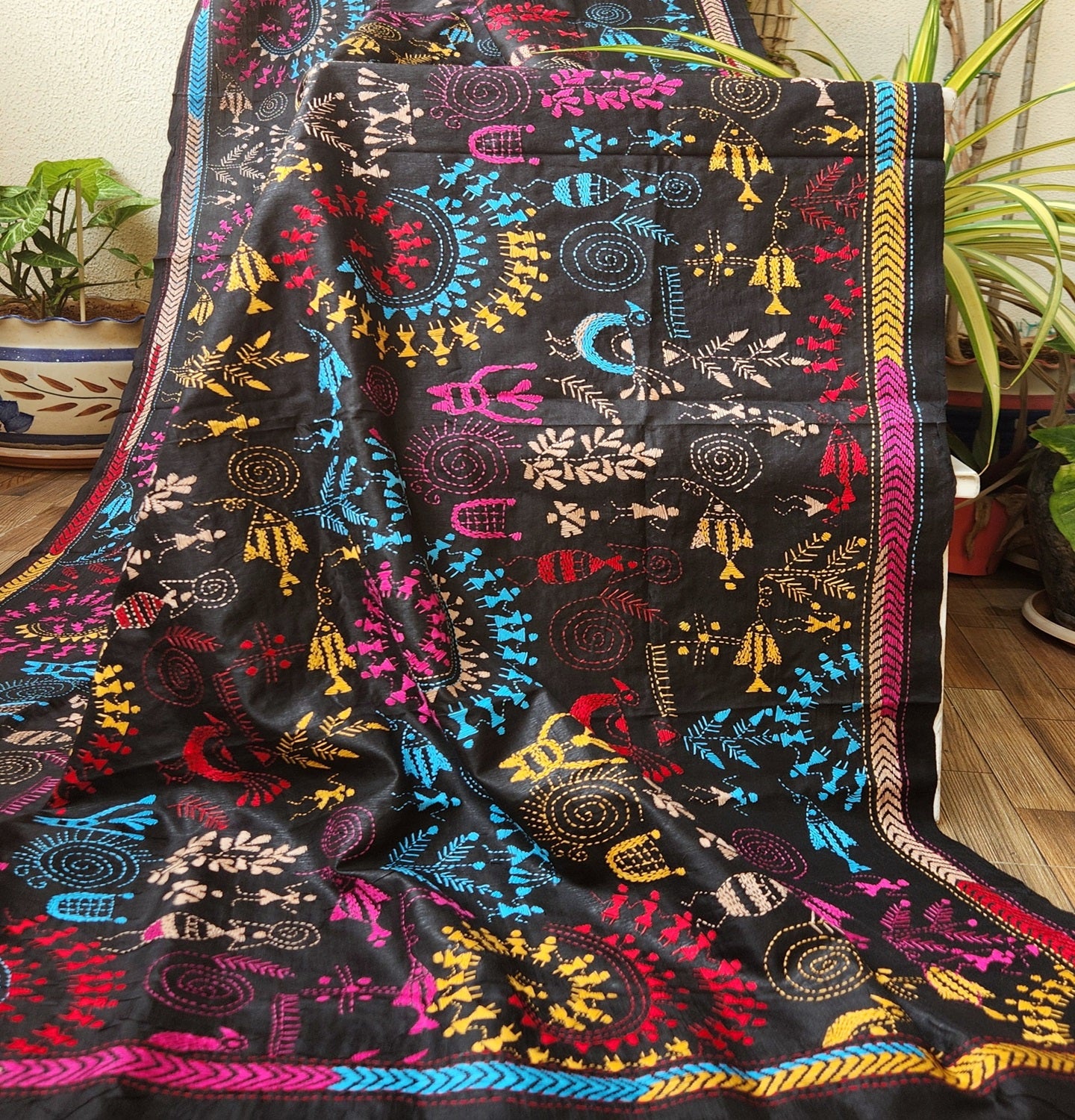 WARLI KANTHA DUPATTA