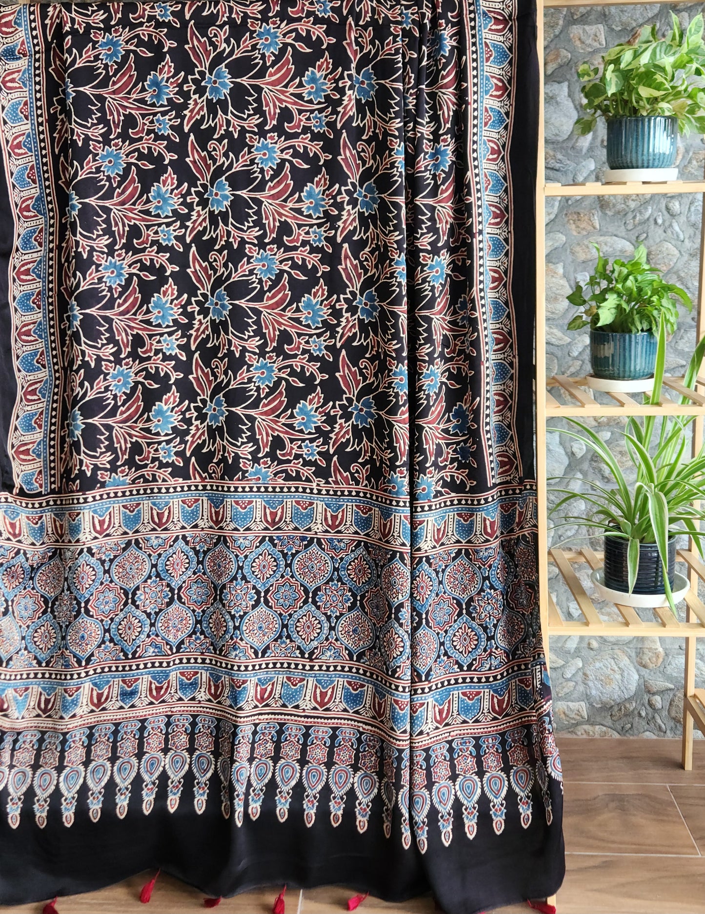 ajrakh dupatta silk dupatta Indian gifts