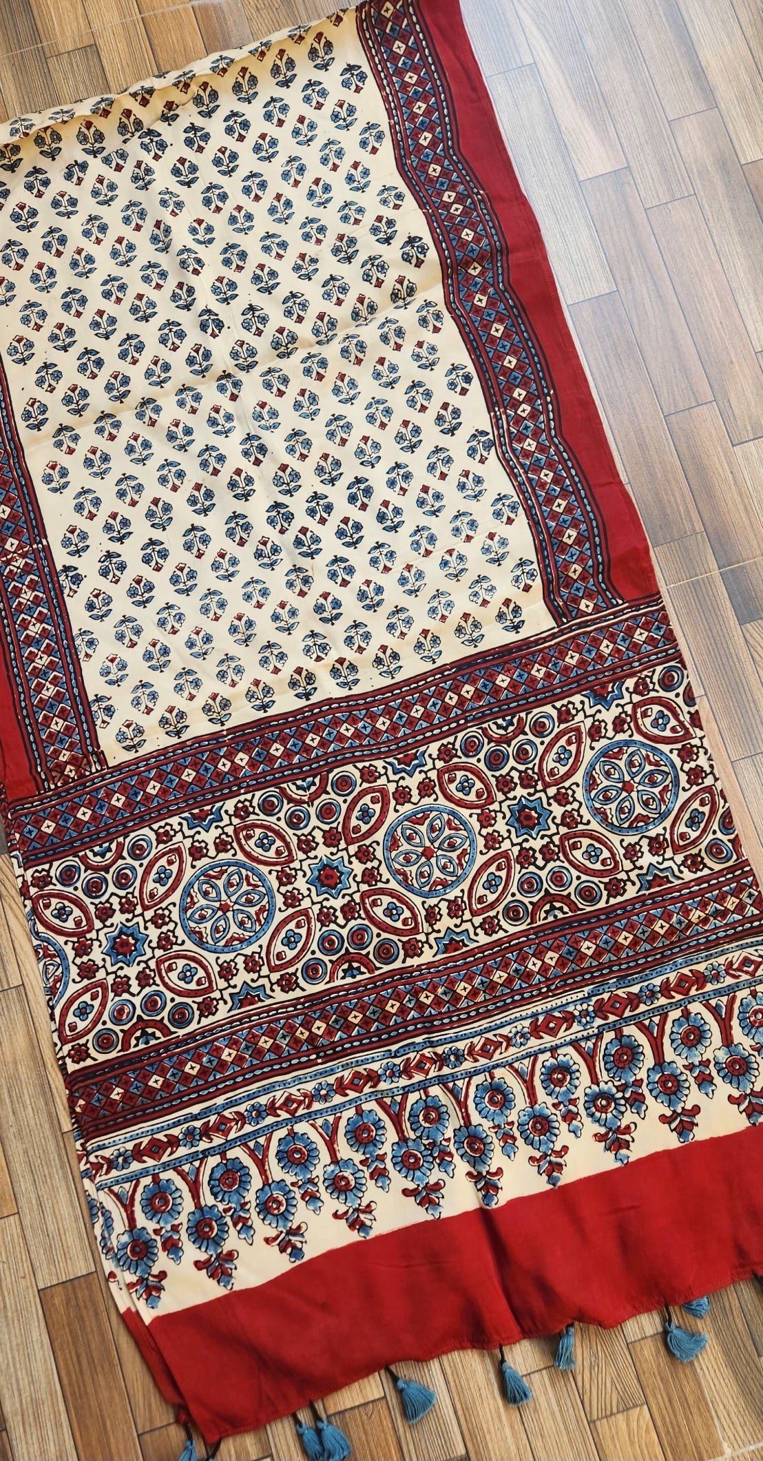 AJRAKH SILK STOLE