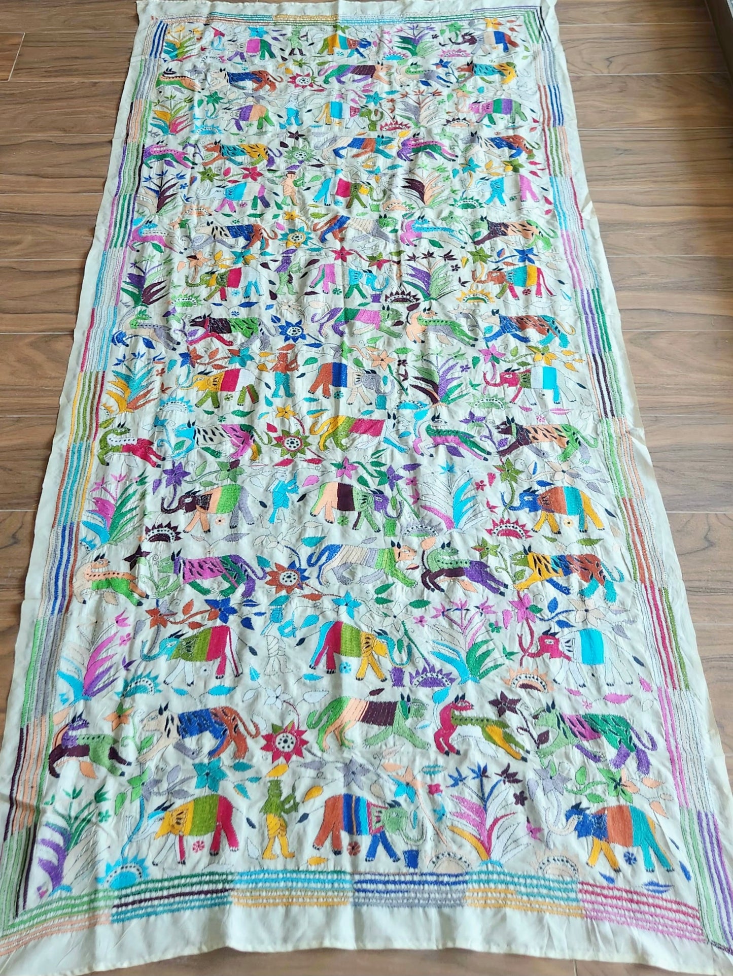 animal kantha jungle book kantha dupatta designer dupatta iTokri unique dupatta