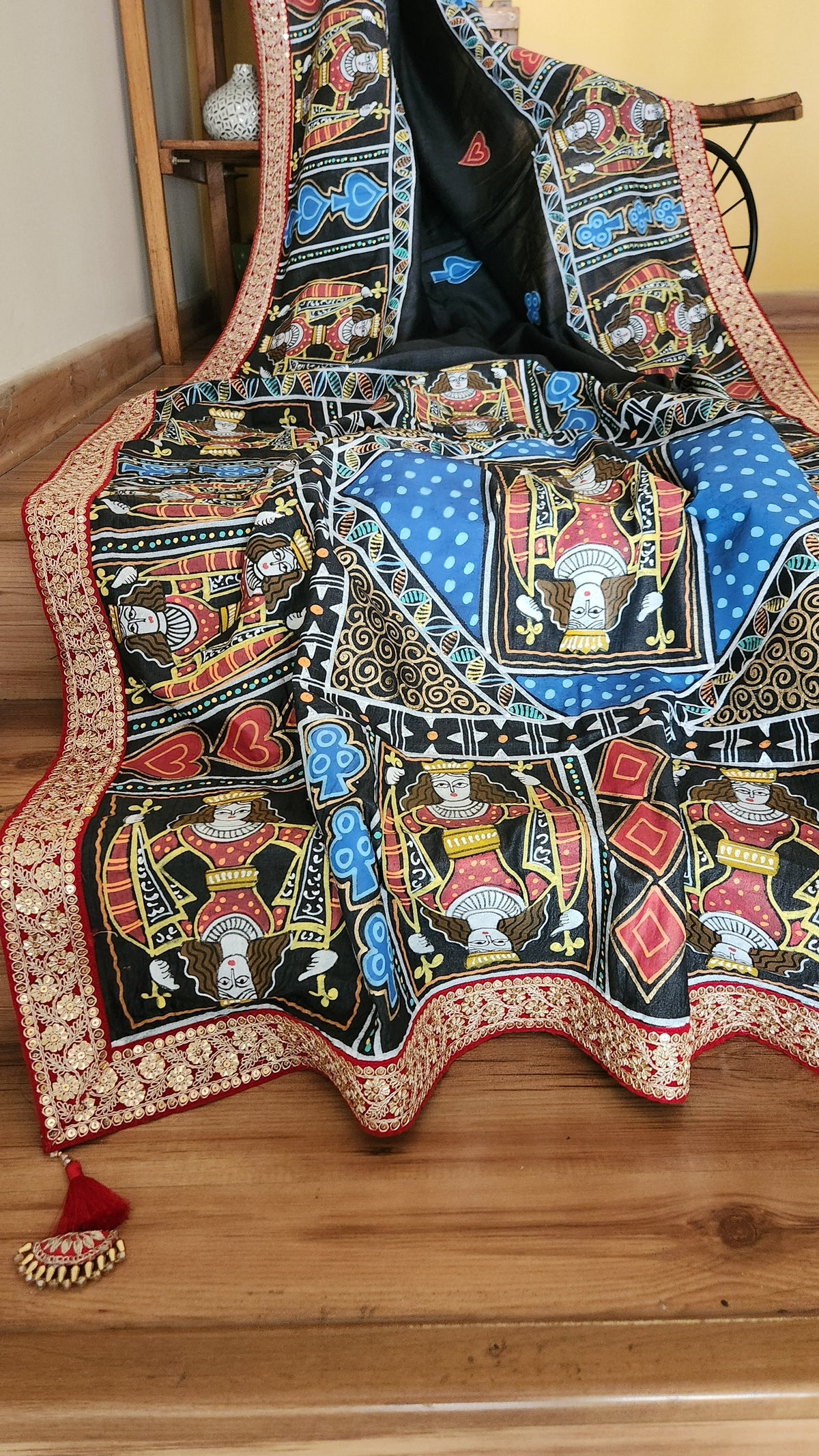 HANDPAINTED SAREE - TAASH
