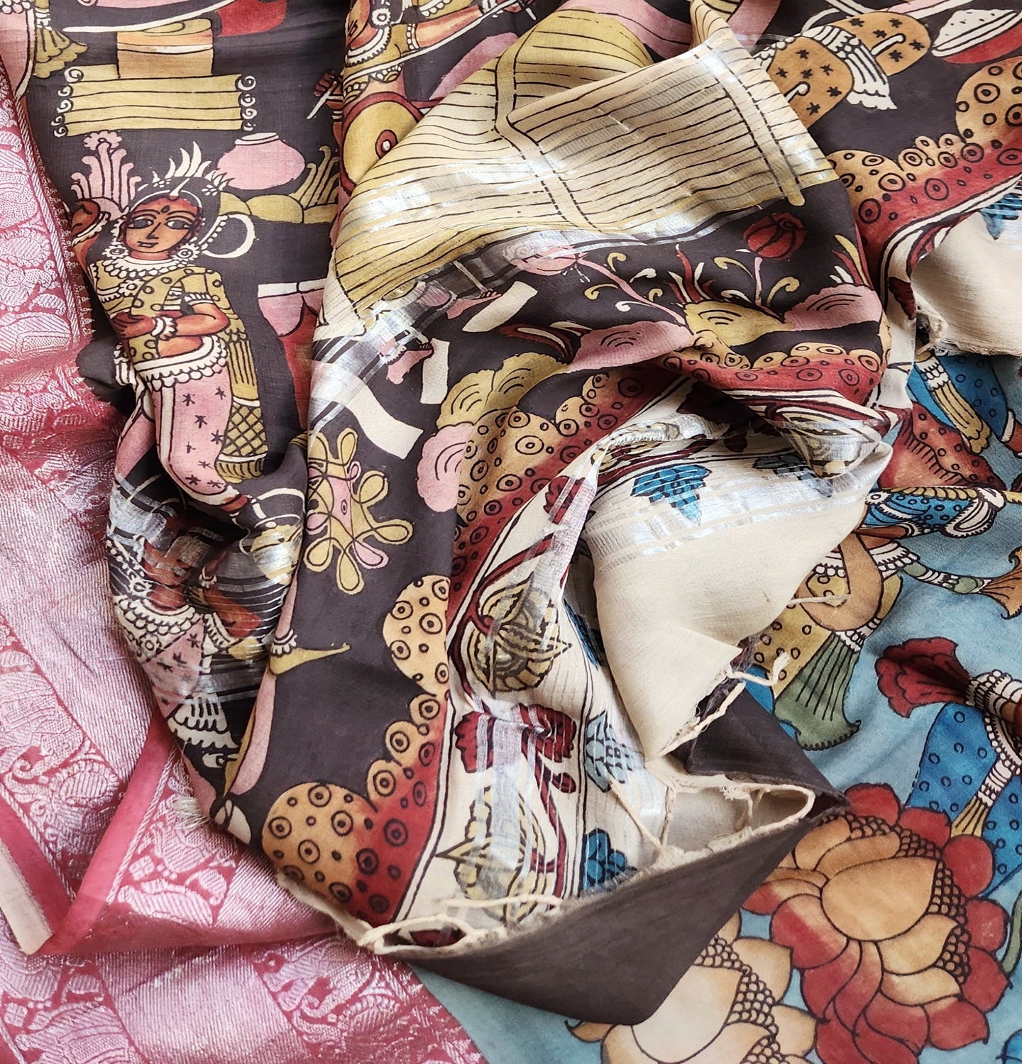 KALAMKARI SILK SAREE - APSARA