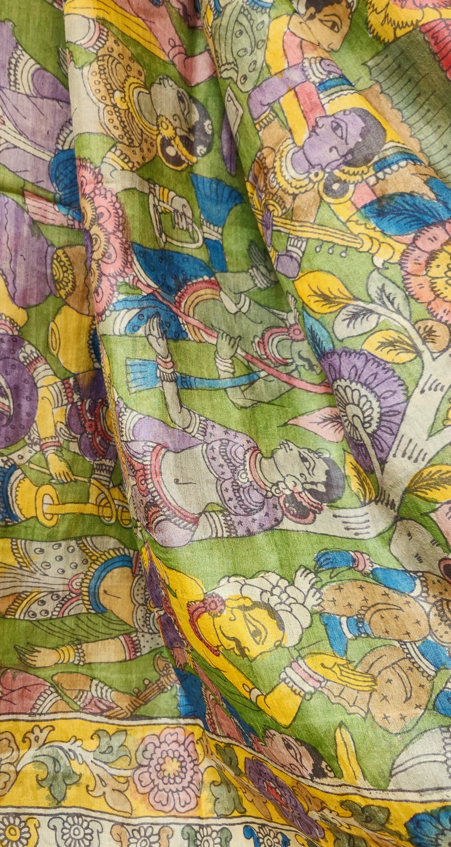 kalamkari dupatta pen kalamkari