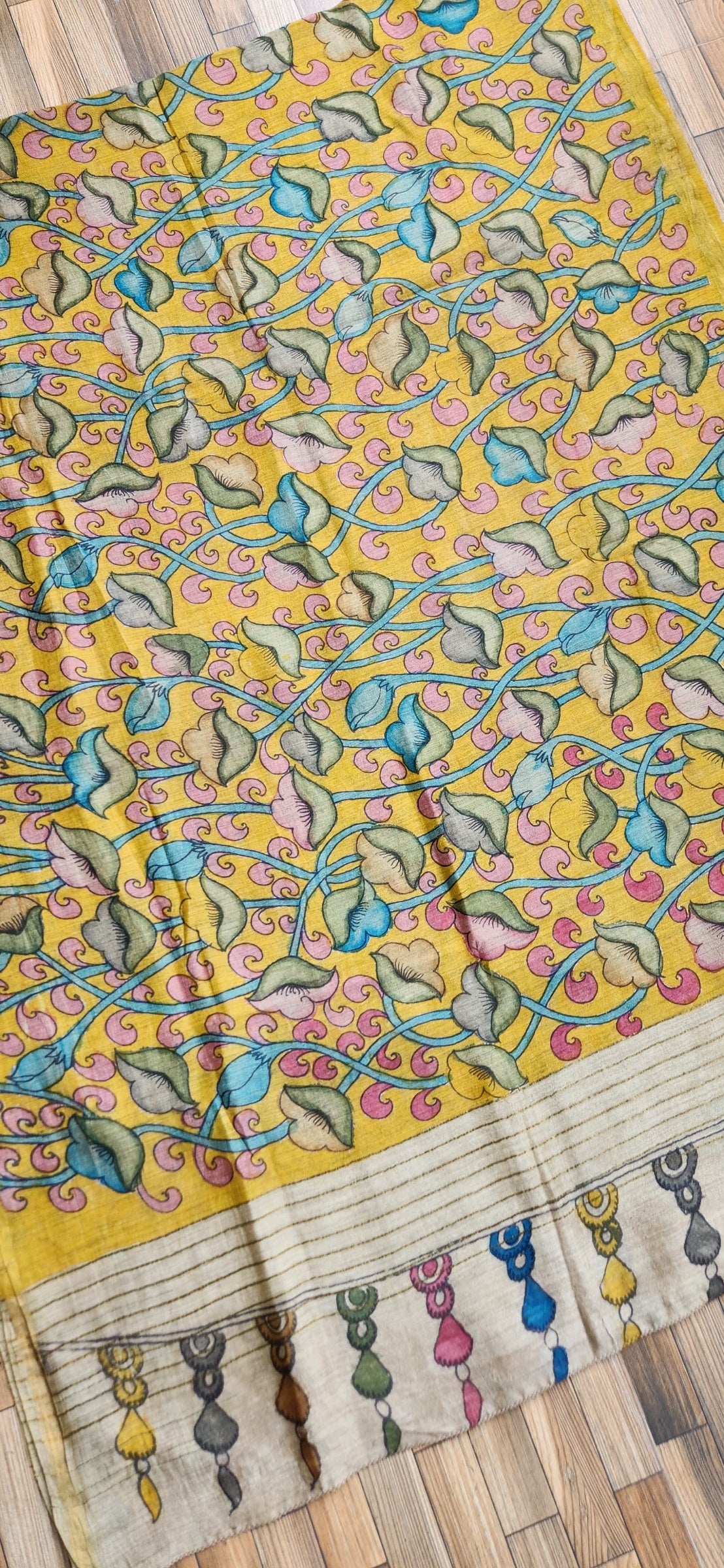 kalamkari dupatta pen kalamkari