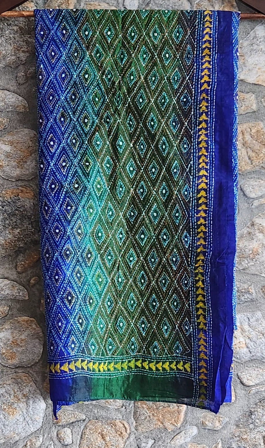 kantha dupatta Green dupatta