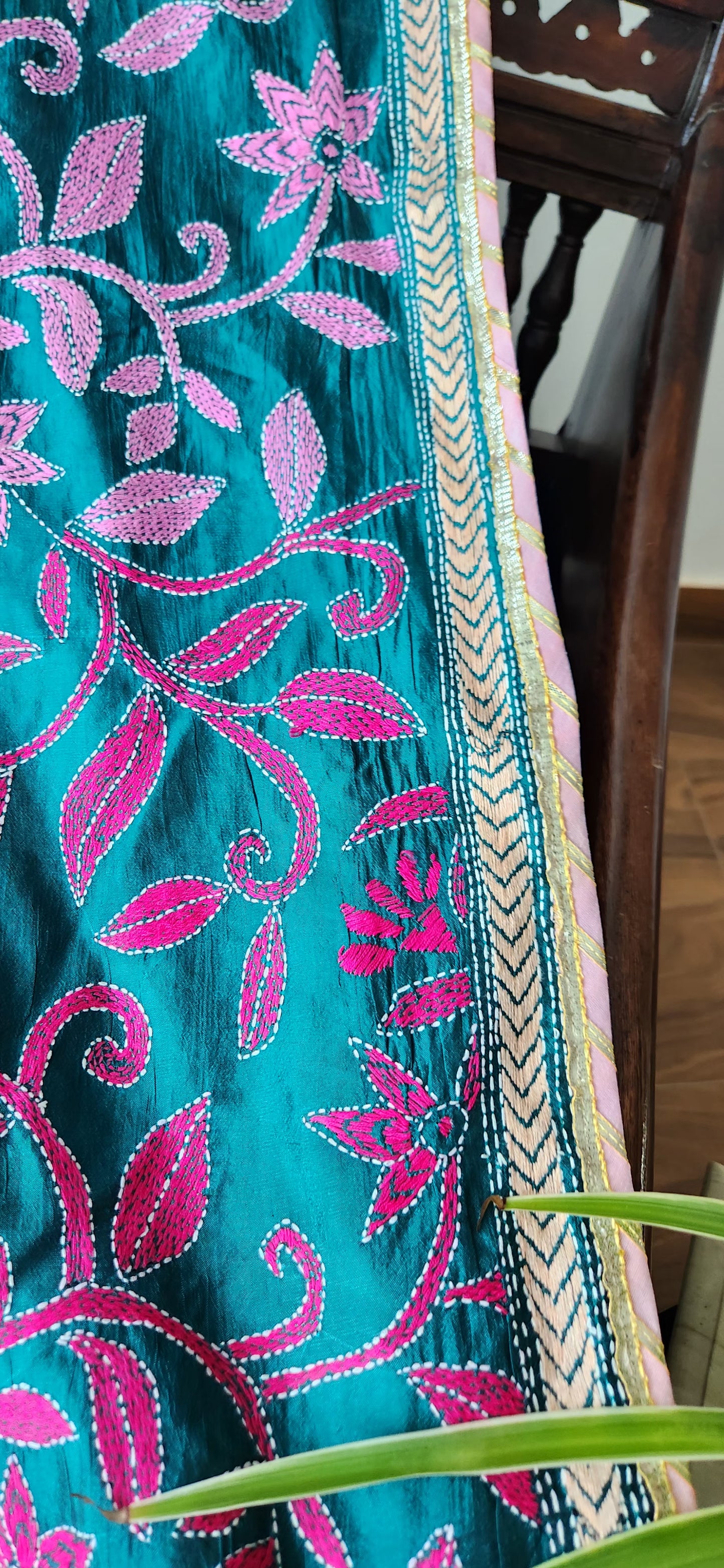 kantha dupatta blue dupatta designer dupatta handmade dupatta shekantha unique dupatta