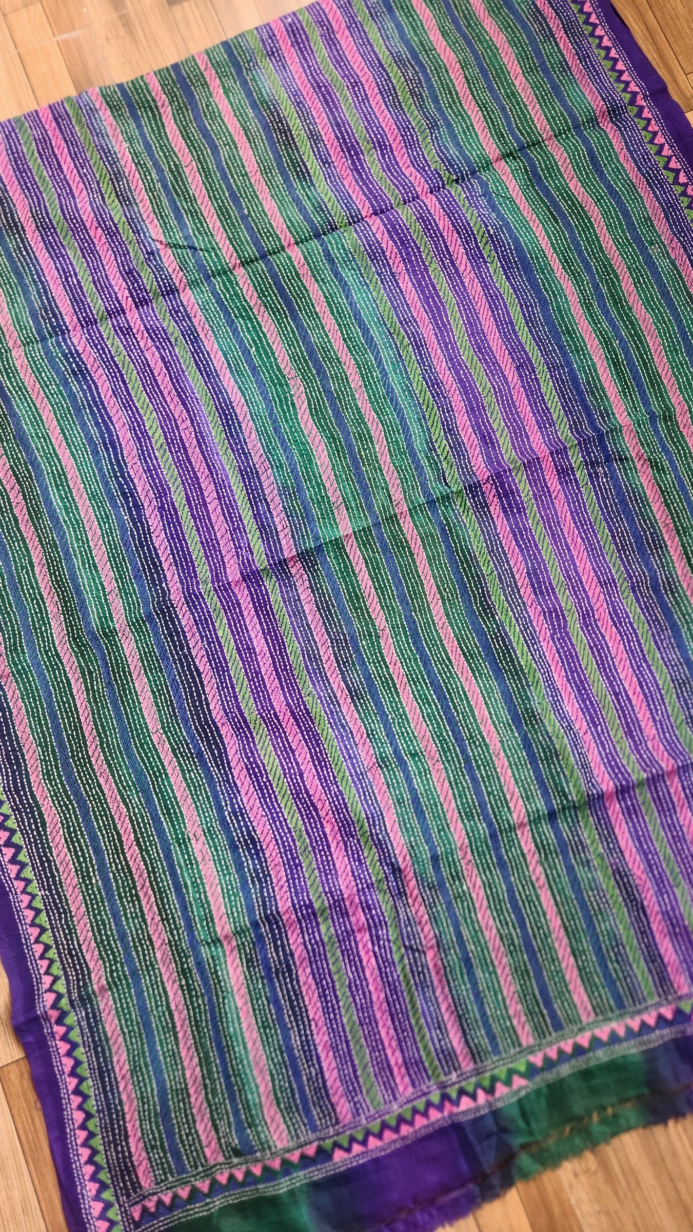 kantha dupatta blue dupatta