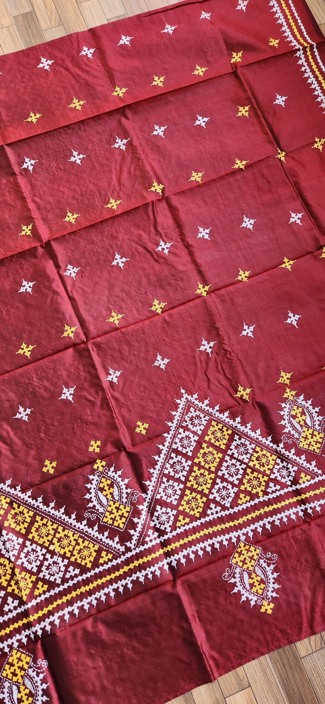 kutchwork dupatta kantha dupatta