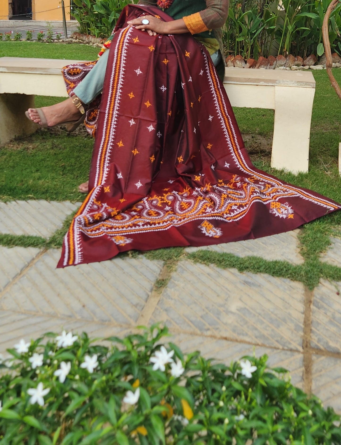kutchwork dupatta kantha dupatta