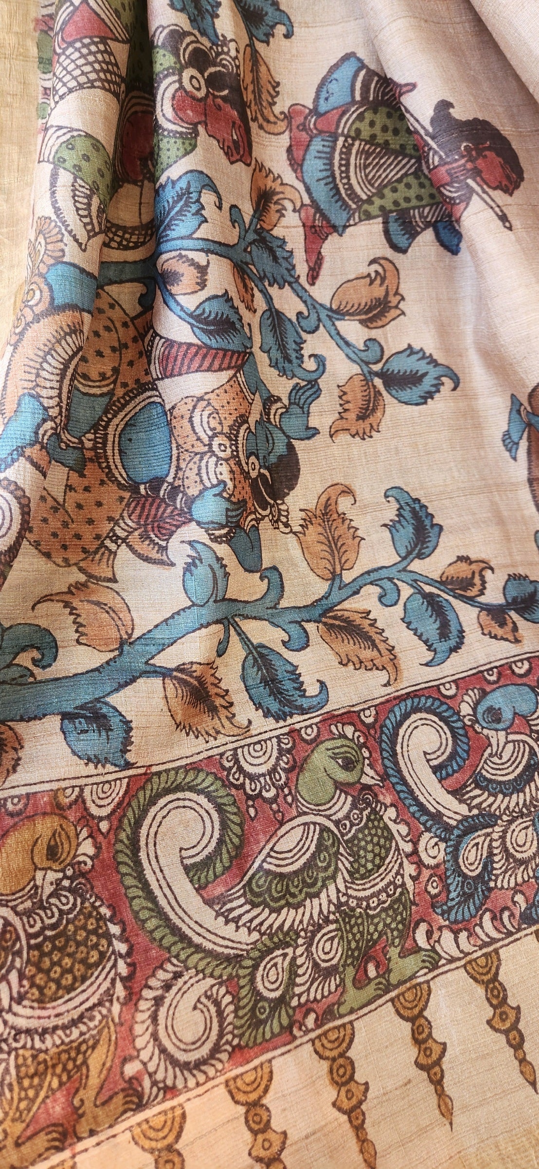 pen kalamkari dupatta