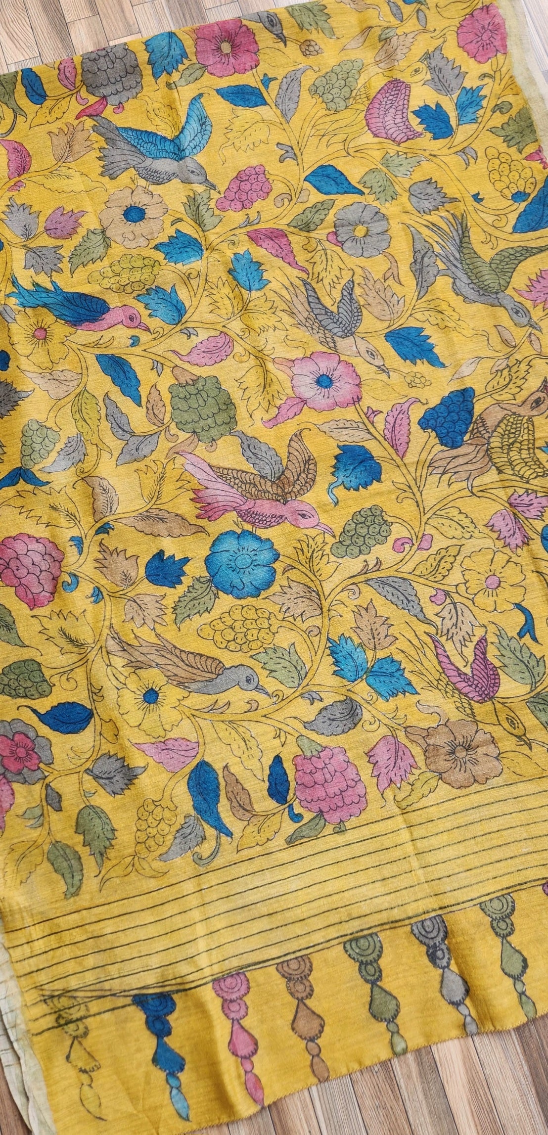 kalamkari dupatta pen kalamkari