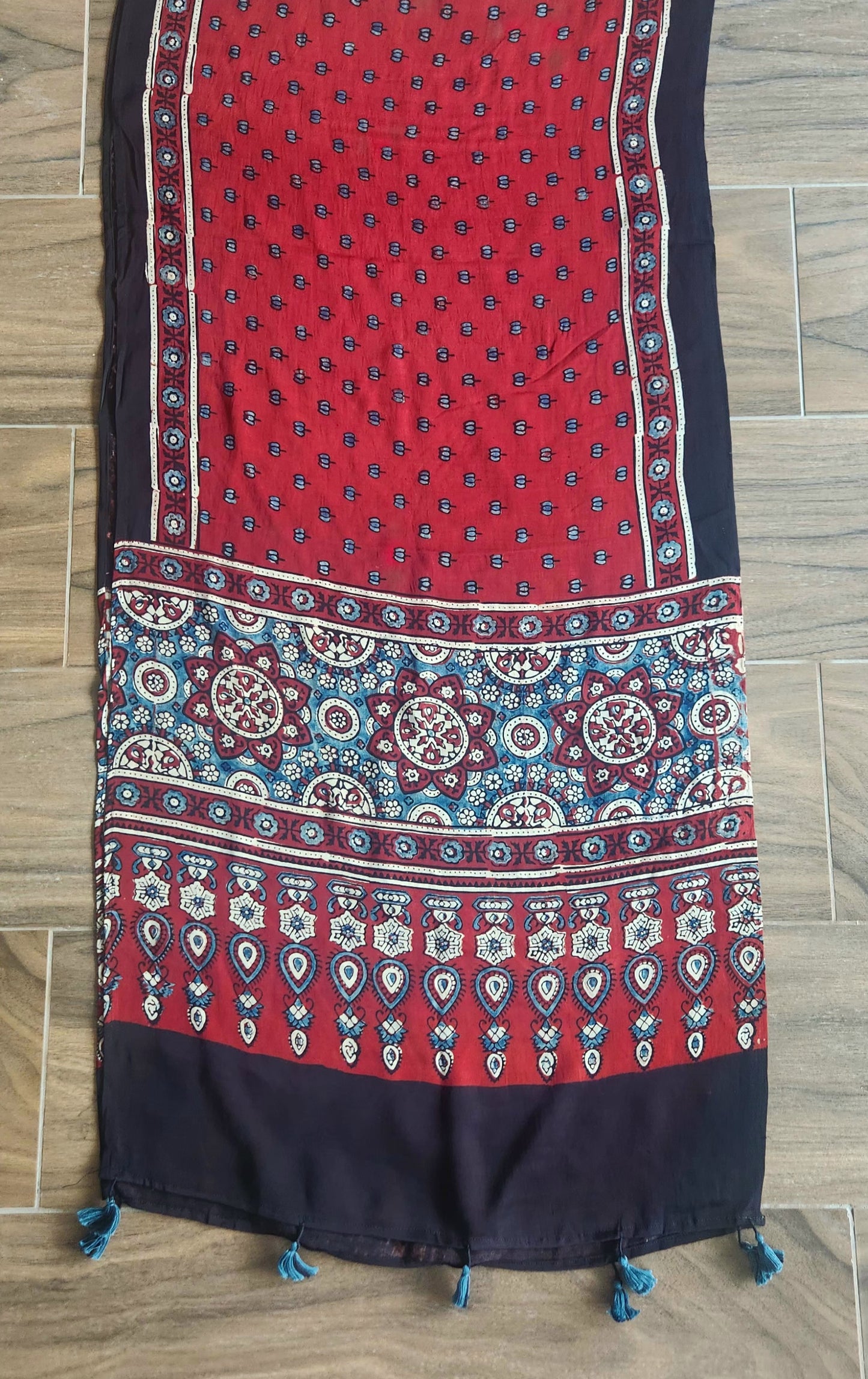 AJRAKH SILK STOLE