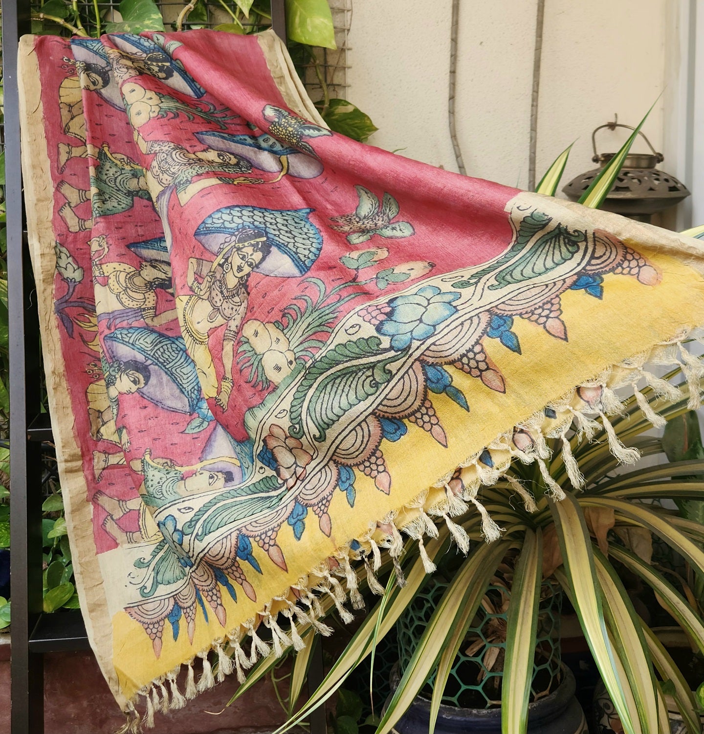 KALAMKARI SILK DUPATTA