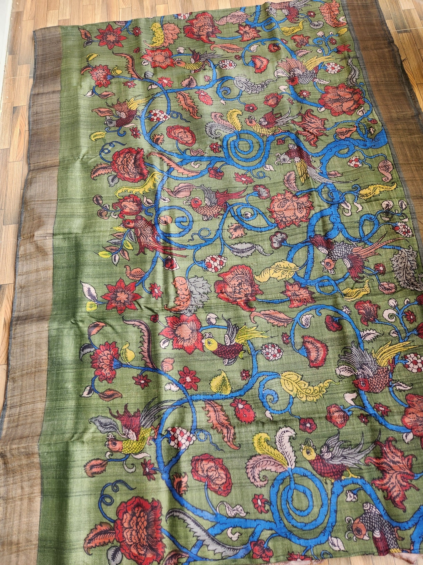 KALAMKARI SILK SAREE - Jal Pari