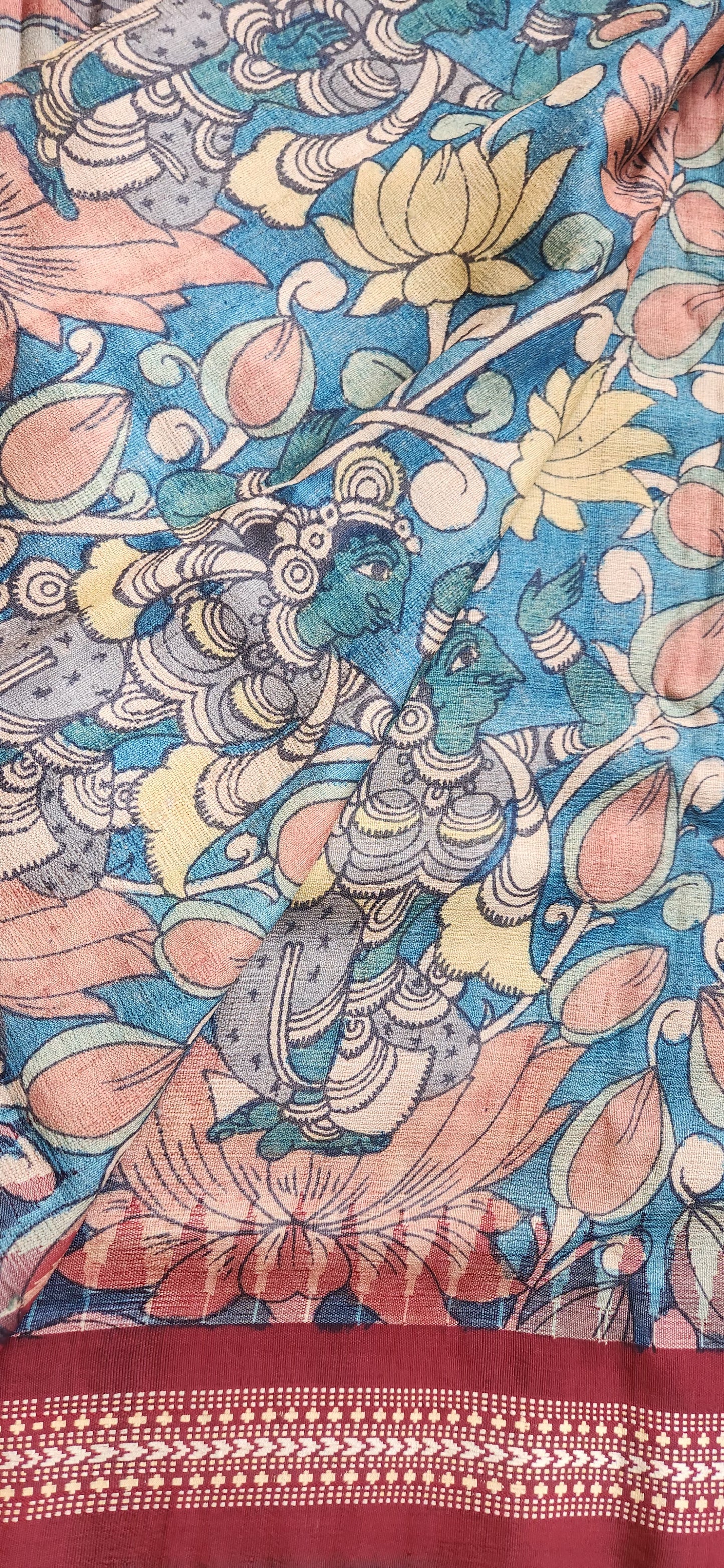 VIDARBHA TUSSAR KALAMKARI SAREE