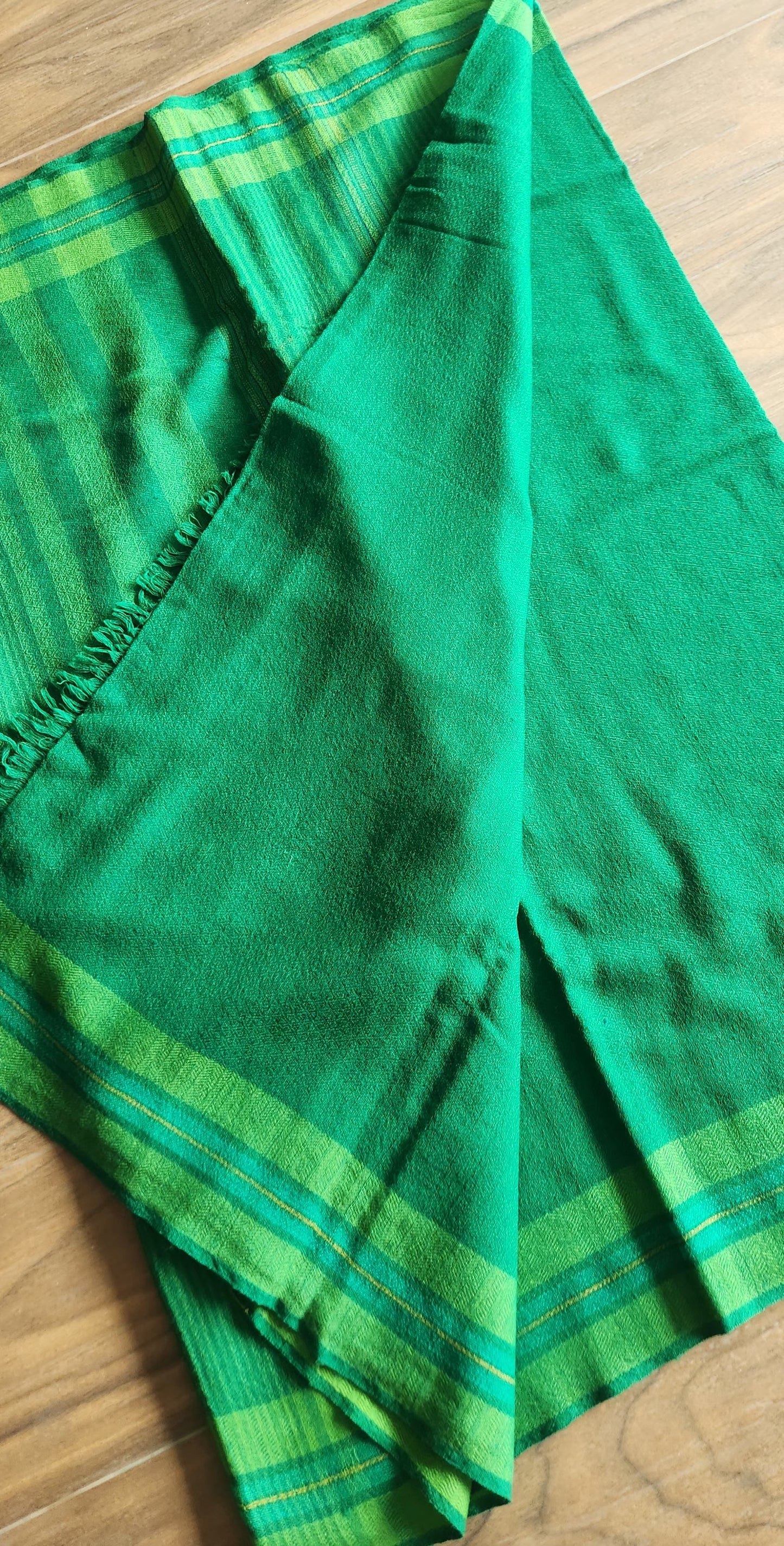 green saree merino wool saree saree for winters