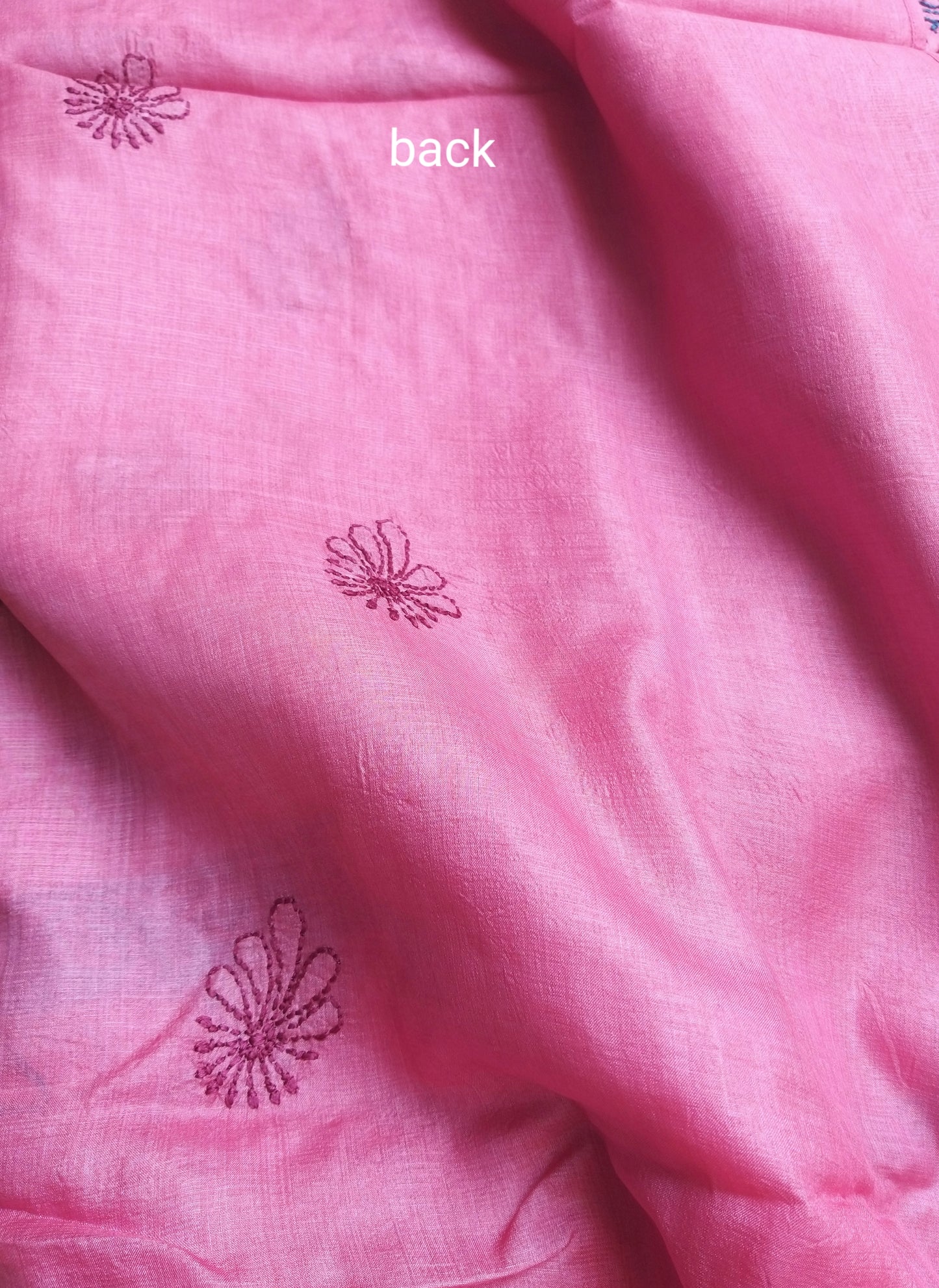 Chikankari Silk Suit Piece