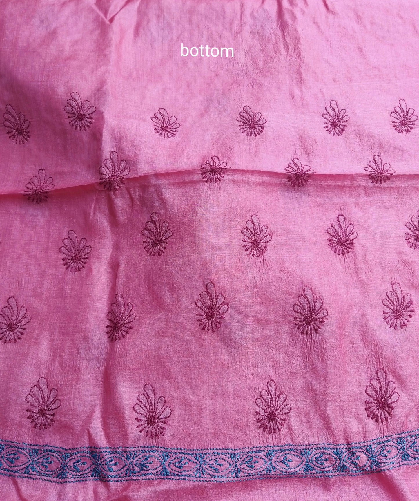 Chikankari Silk Suit Piece