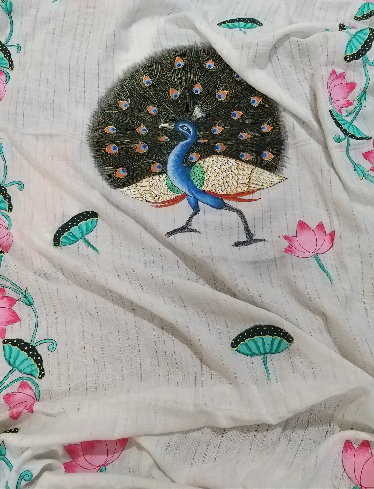 PICHWAI HANDPAINTED DUPATTA