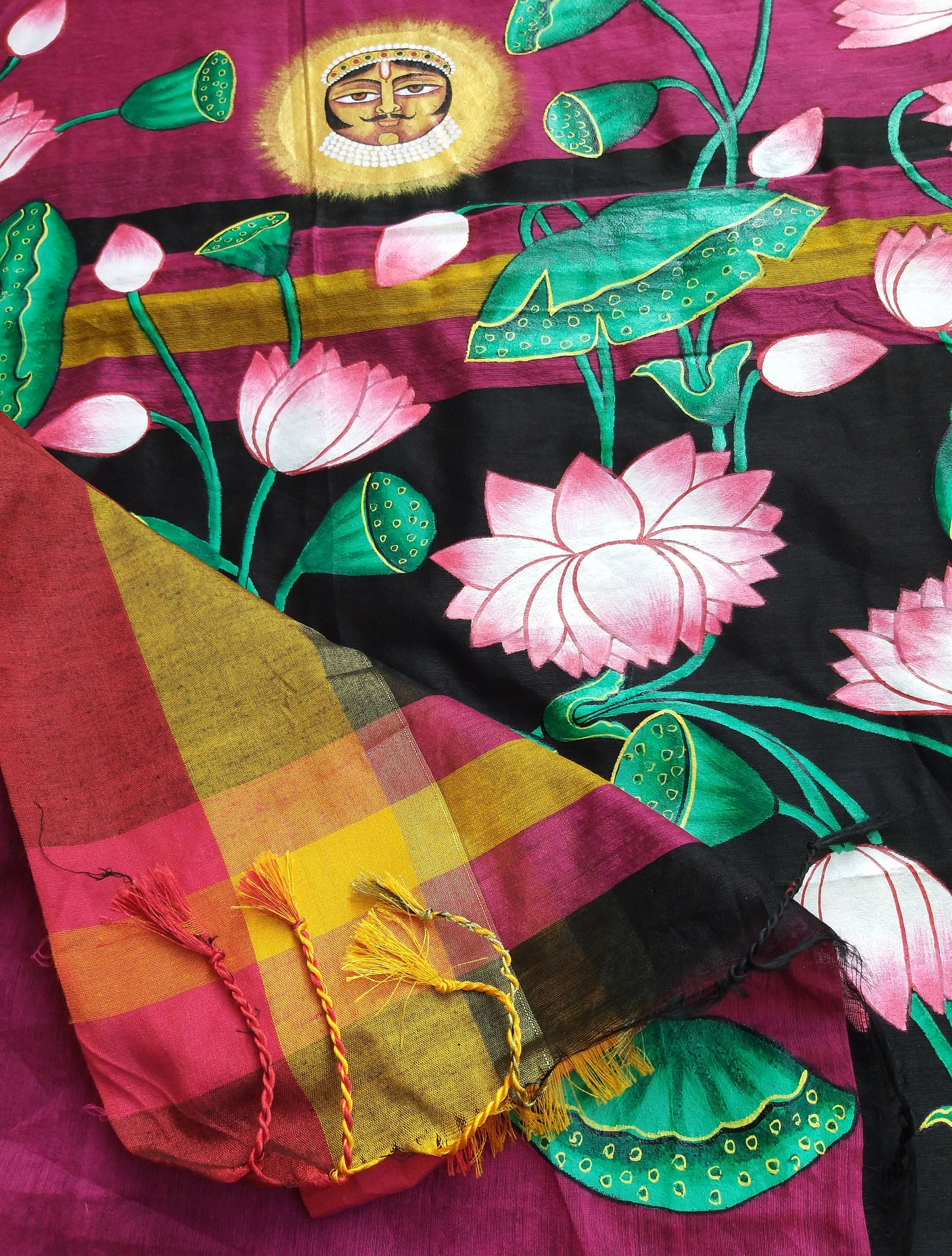 PICHWAI LINEN SAREE