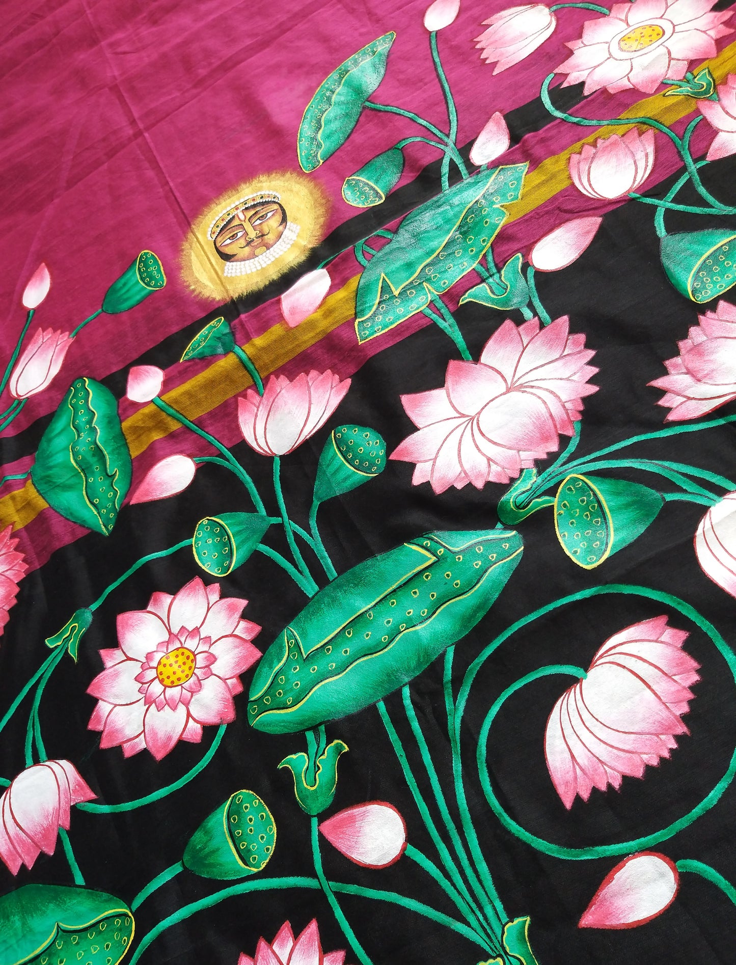 PICHWAI LINEN SAREE